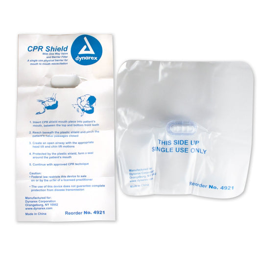 Dynarex-Dynarex CPR Shield w/One Way Valve-MedTech-1