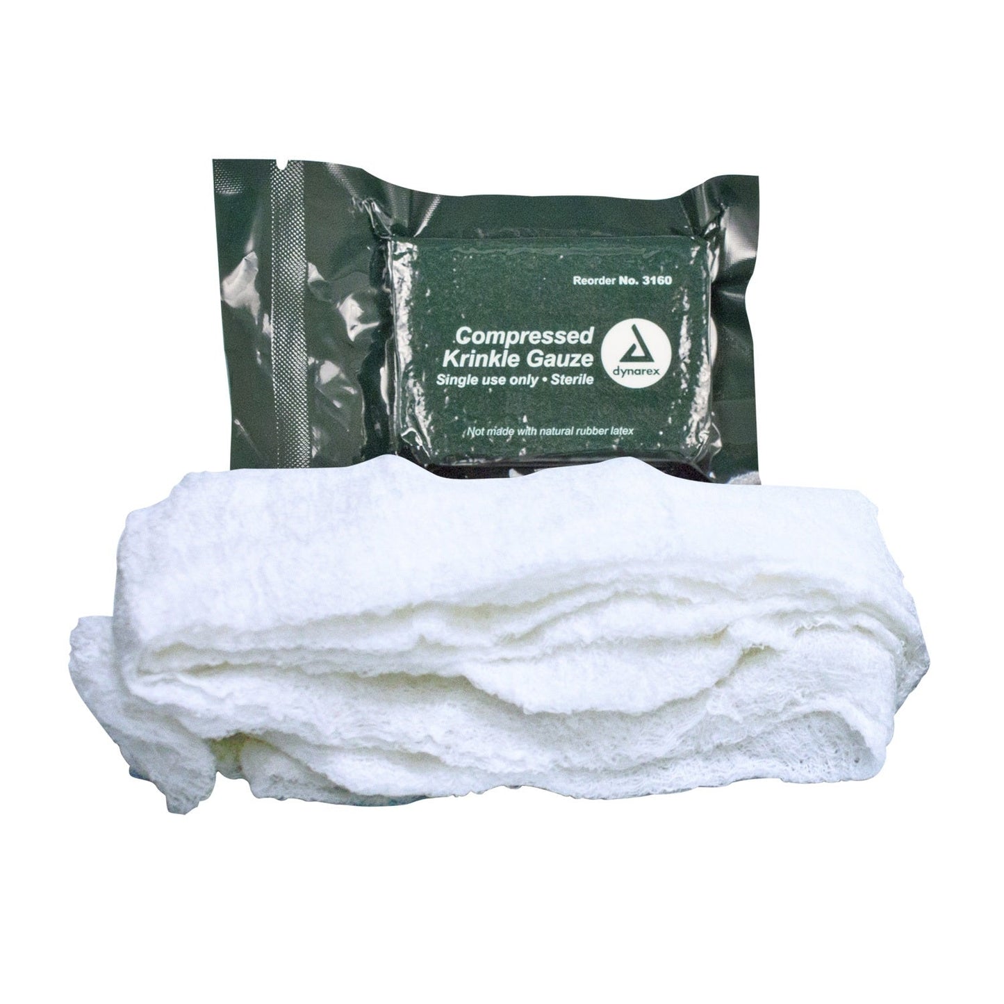 Dynarex-Dynarex Compressed Krinkle Gauze cs/100-MedTech-1