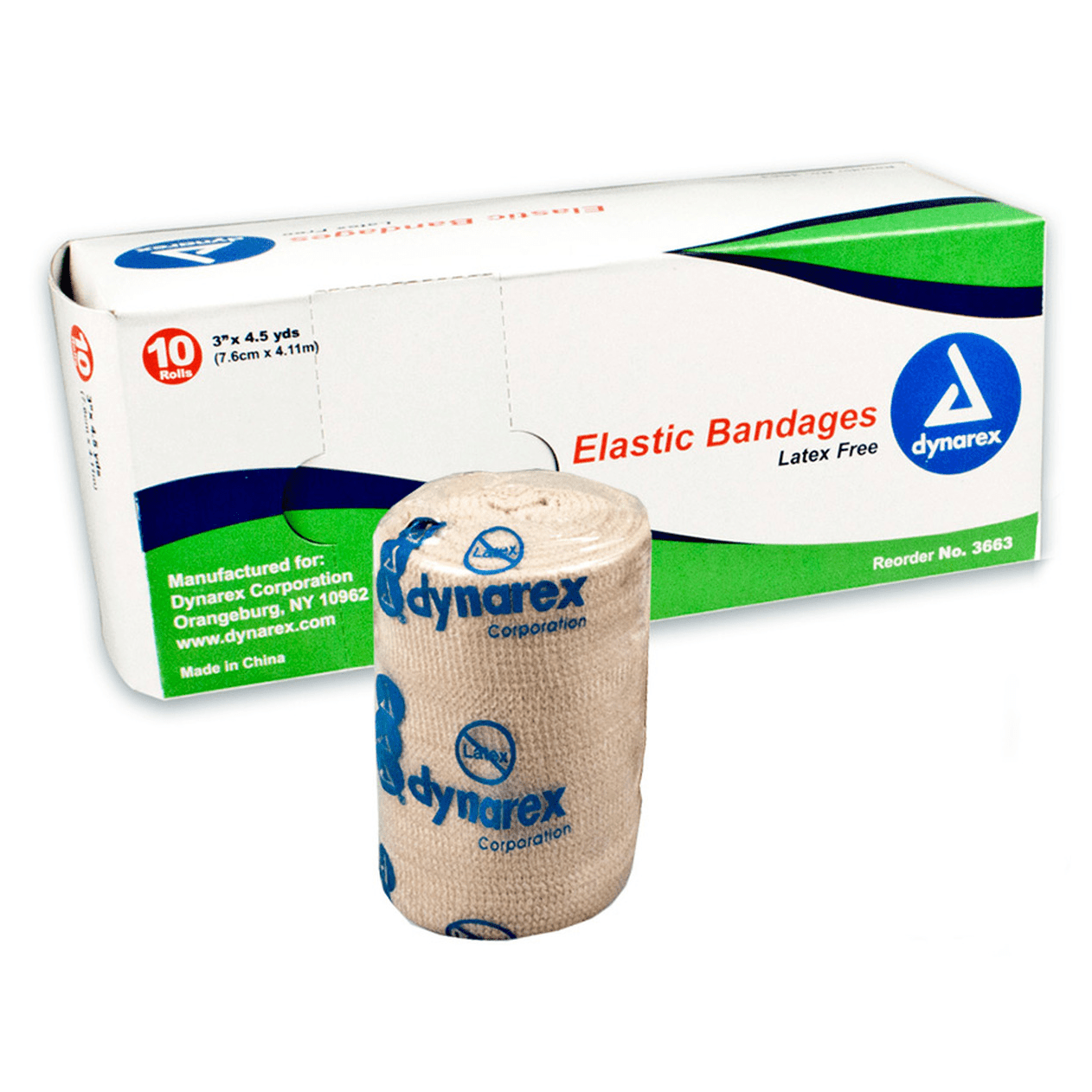 Dynarex-Dynarex® Elastic Bandage, Latex-Free, 3" x 4.5 yds-MedTech-2