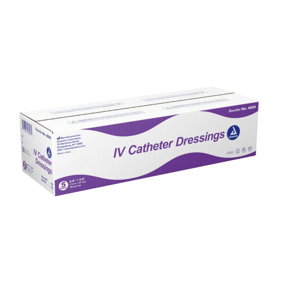 Dynarex-Dynarex® IV Catheter Dressing, Sterile, 2.9" x 3.8" BX/100-MedTech-5