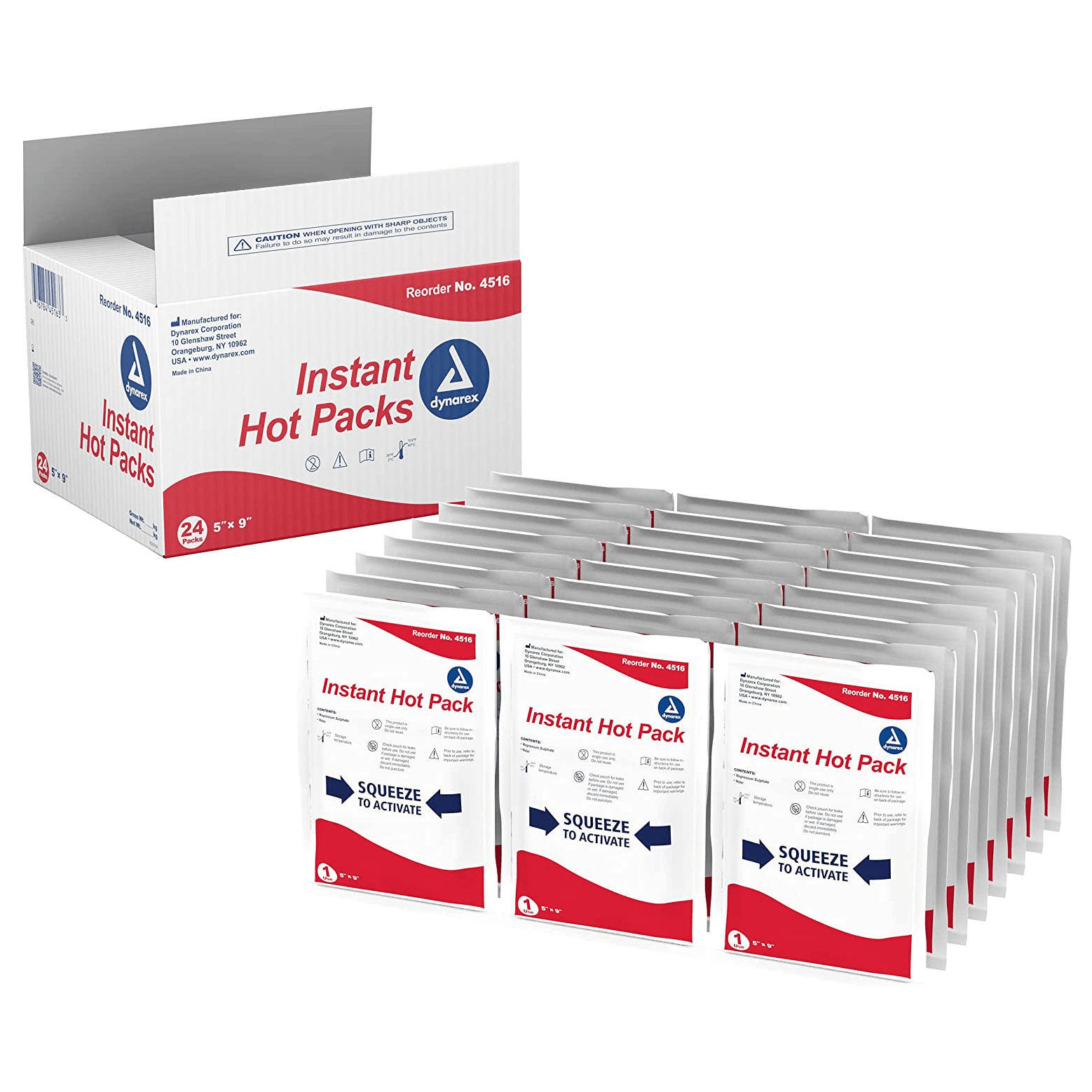 Dynarex-Dynarex® Instant Hot Packs, 5" x 9"-MedTech-3