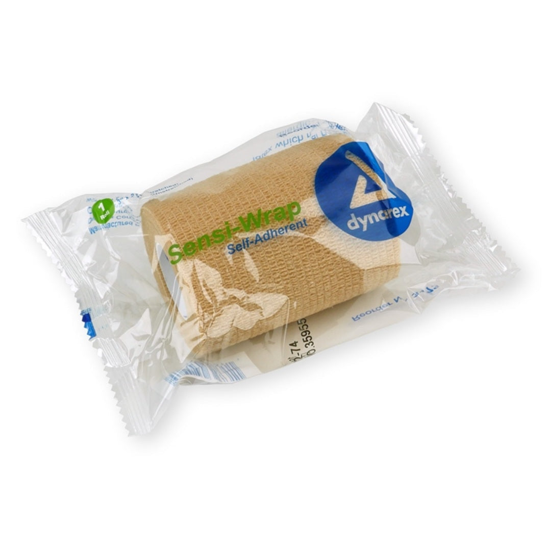 Dynarex-Dynarex® Sensi-Wrap Self-Adherent Bandage Roll, Tan-MedTech-3
