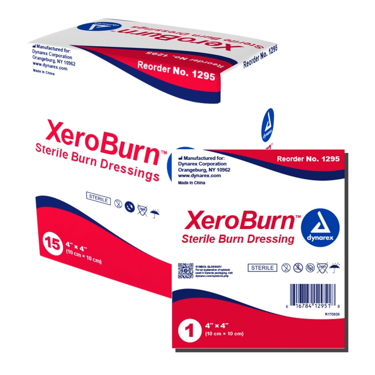 Dynarex-Dynarex® XeroBurn™ Sterile Burn Dressing 4X4-MedTech-2