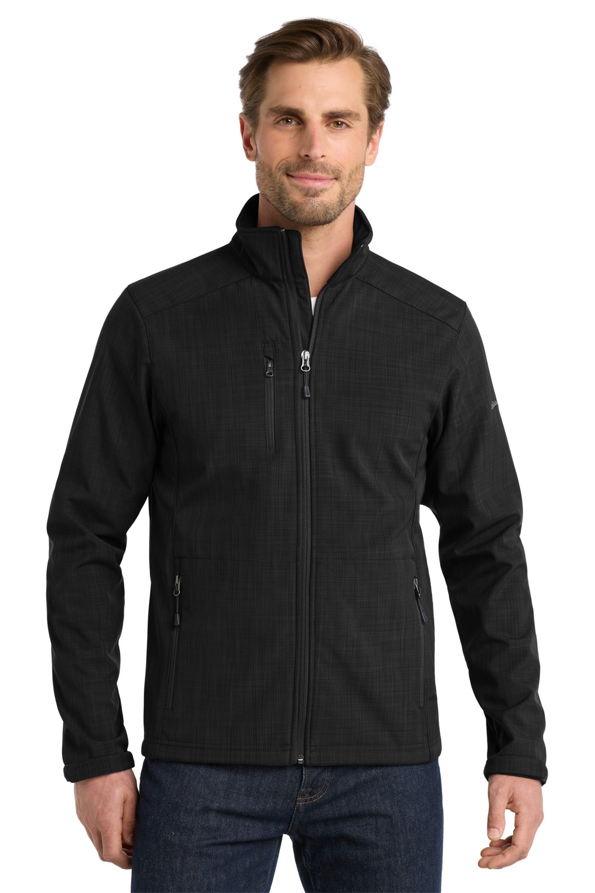 Eddie Bauer- Eddie Bauer® Shaded Crosshatch Soft Shell Jacket. EB532-Medtech- 1