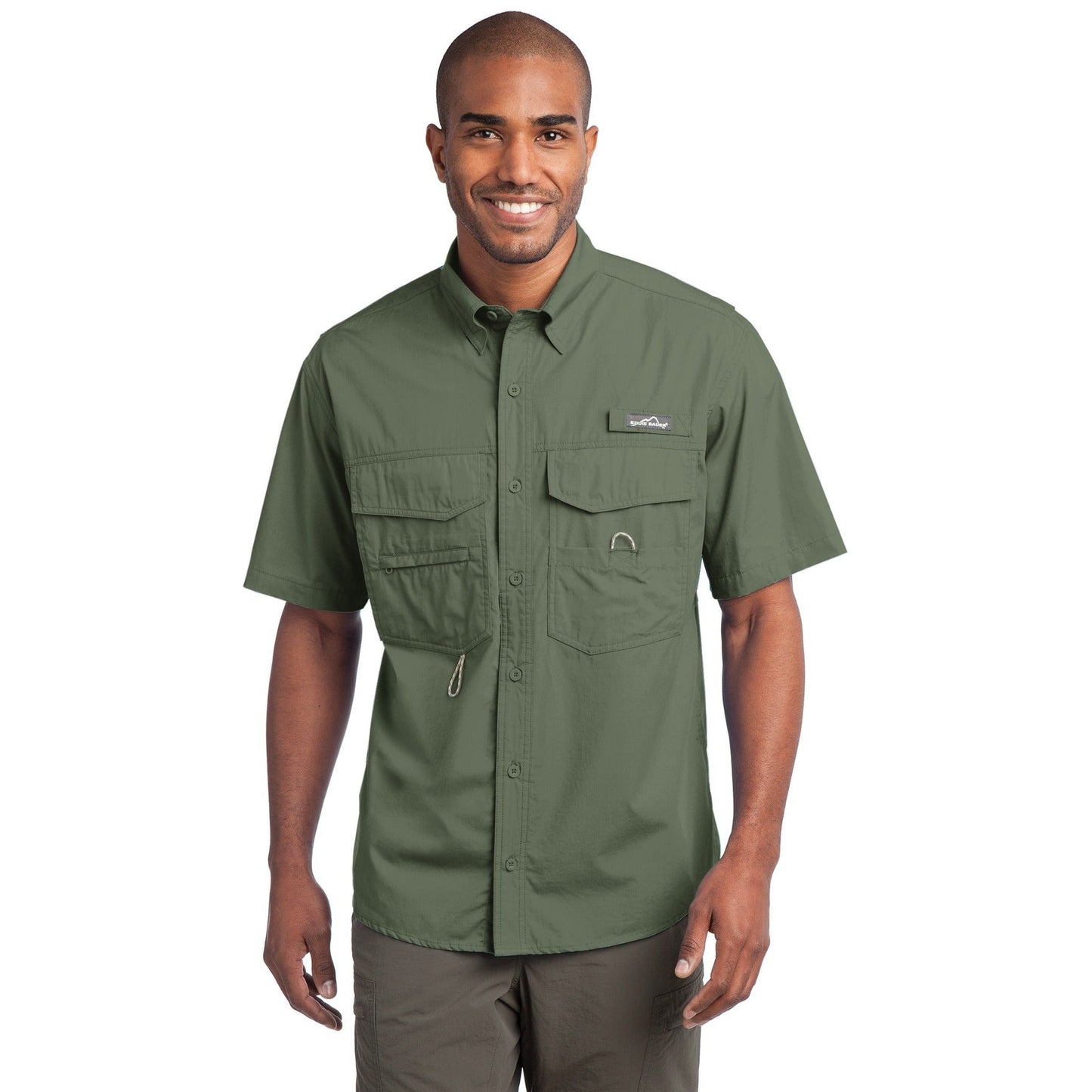 Eddie Bauer-Eddie Bauer® - Short Sleeve Fishing Shirt. EB608-MedTech-3