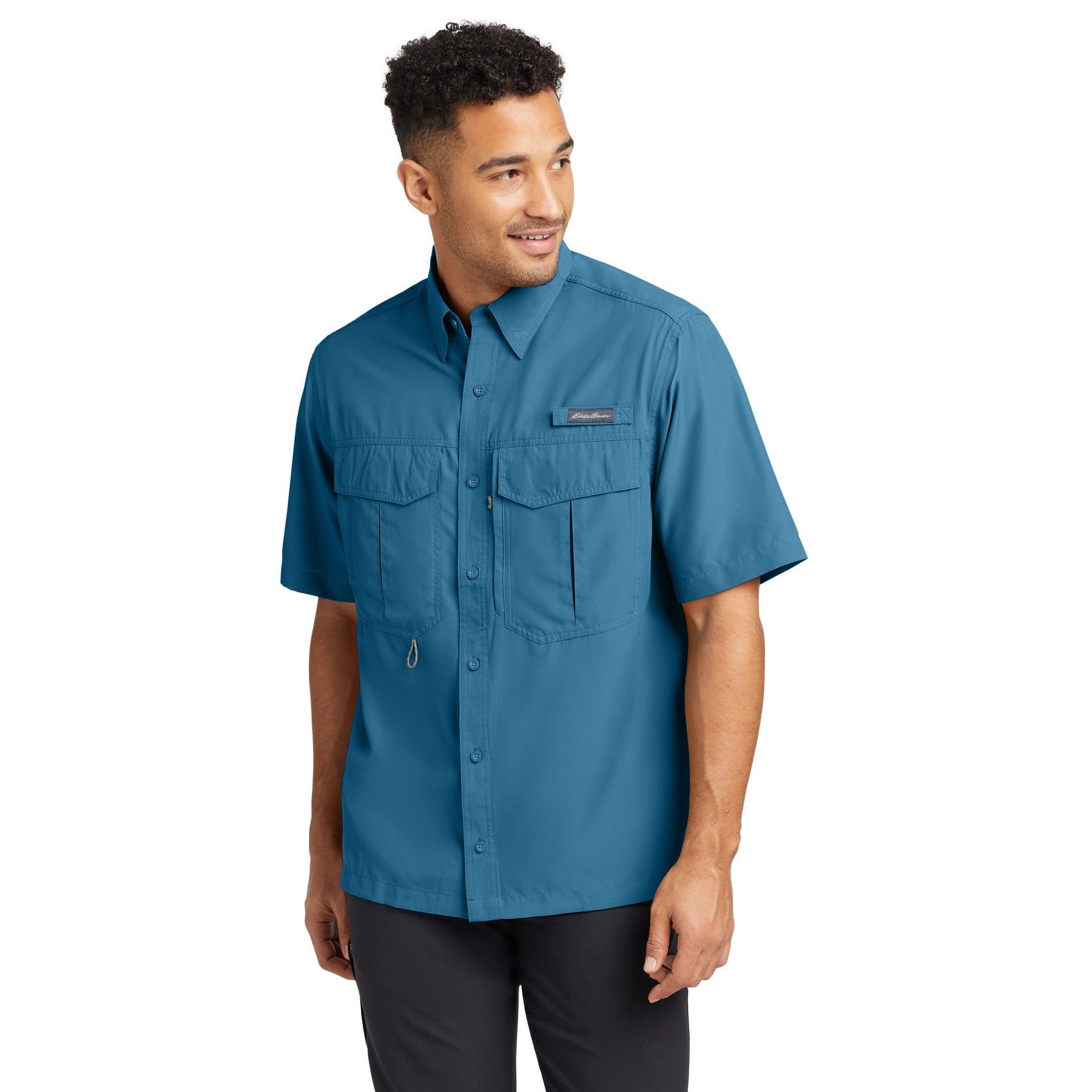 Eddie Bauer-Eddie Bauer® - Short Sleeve Performance Fishing Shirt. EB602-MedTech-3