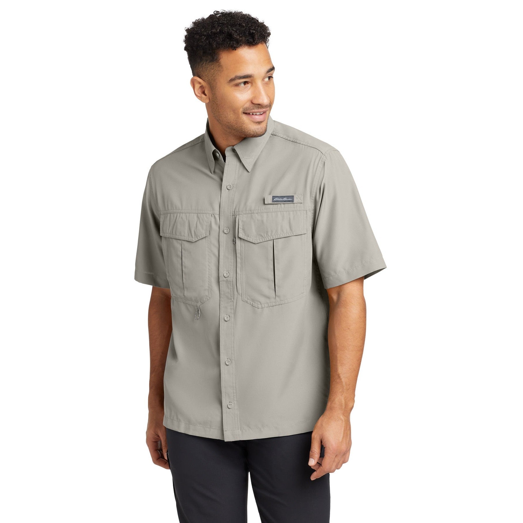 Eddie Bauer-Eddie Bauer® - Short Sleeve Performance Fishing Shirt. EB602-MedTech-2
