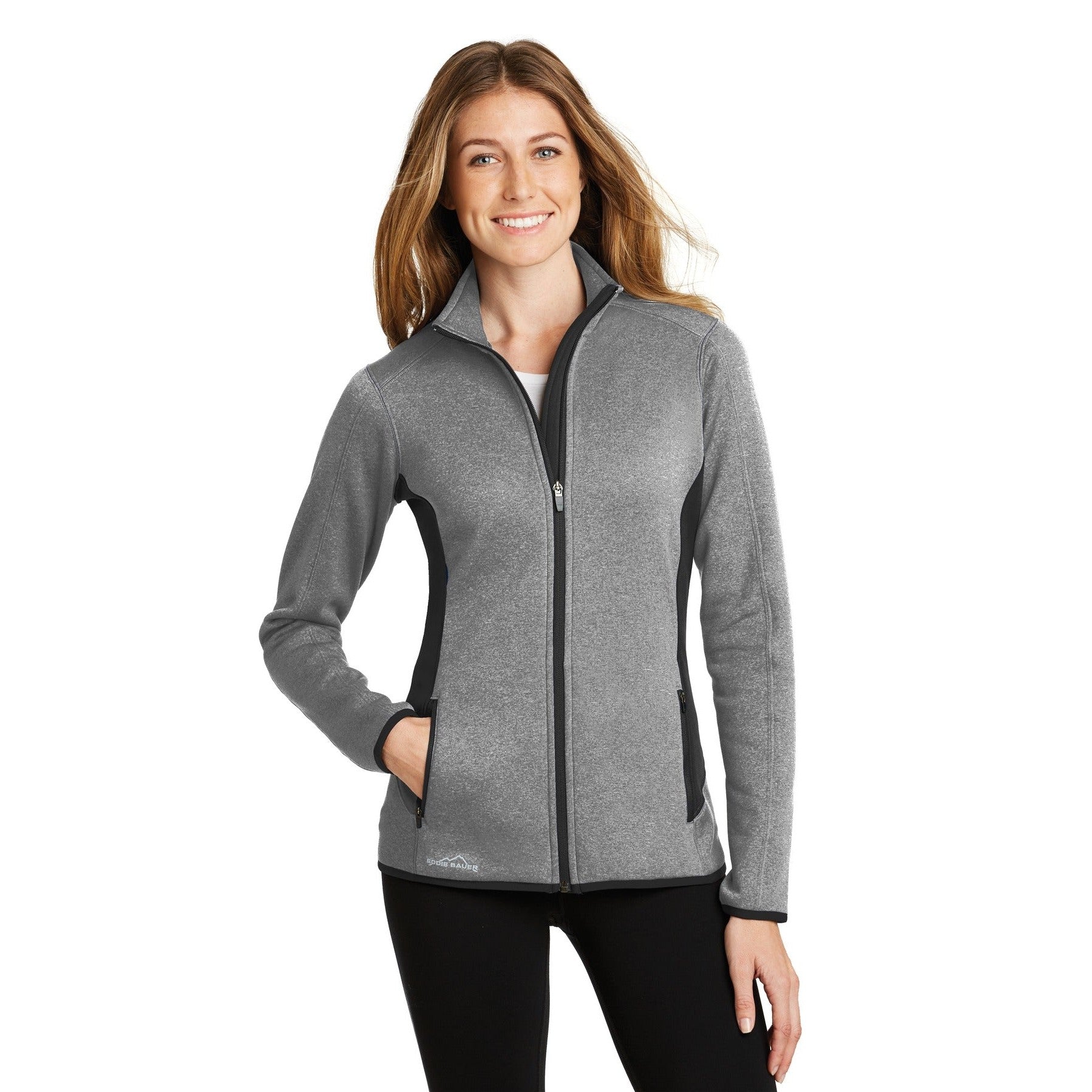 Eddie Bauer-Eddie Bauer® Women's Full-Zip Heather Stretch Fleece Jacket. EB239-MedTech-3