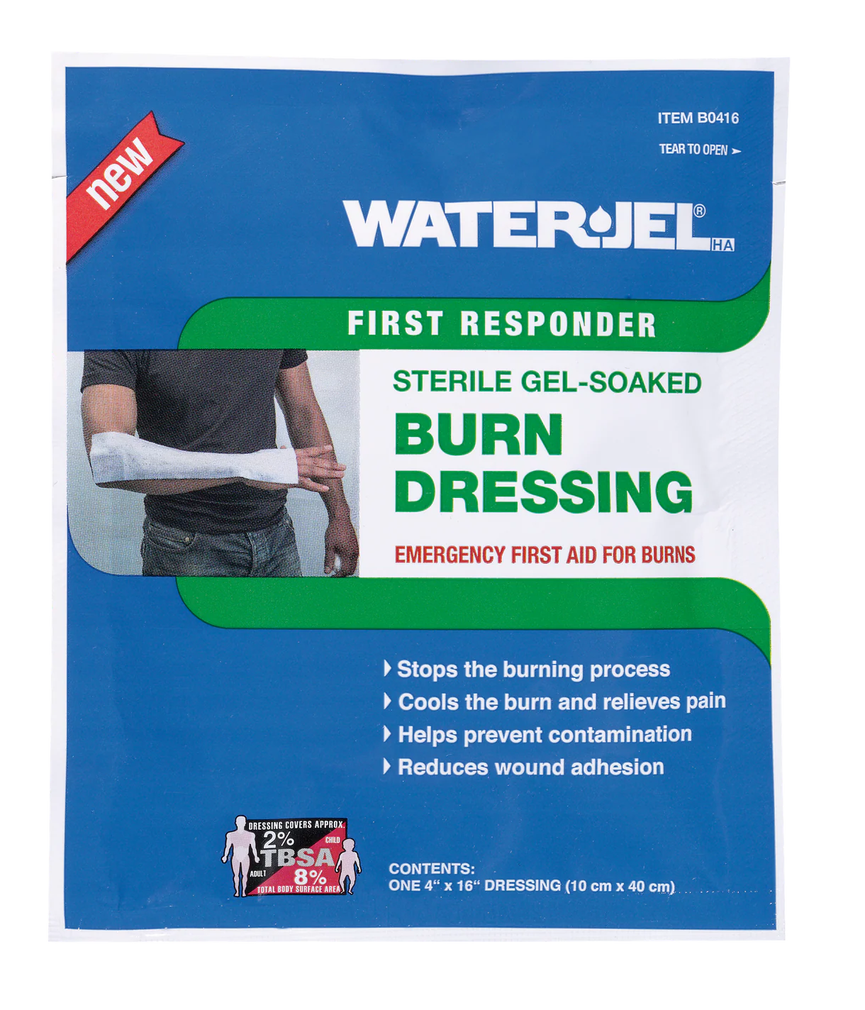 Safeguard Medical- First Responder Burn Dressing - 4" x 16" Case of 28-Medtech- 1