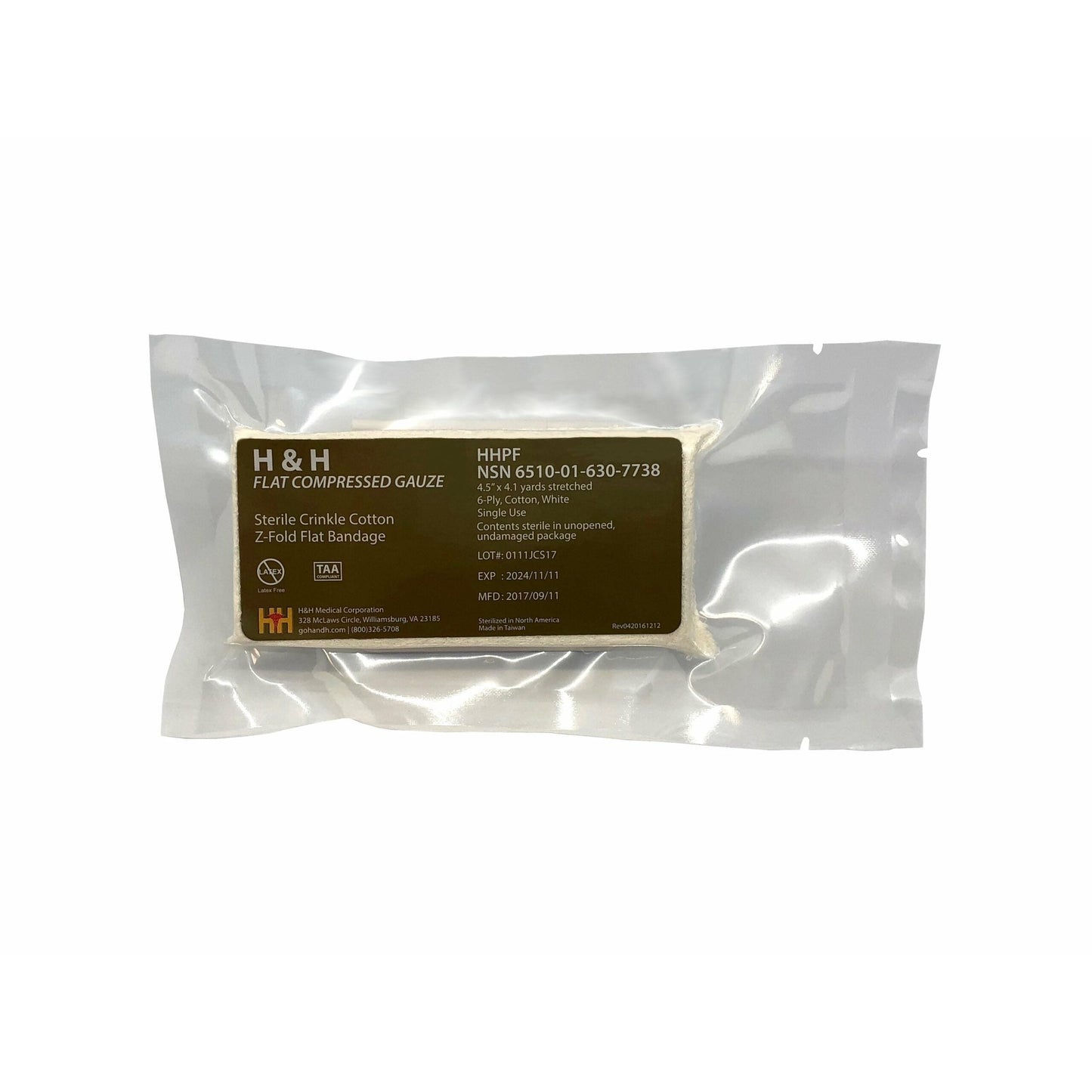 Safeguard Medical-Flat Compressed Gauze, Z-Fold case of 180-MedTech-1