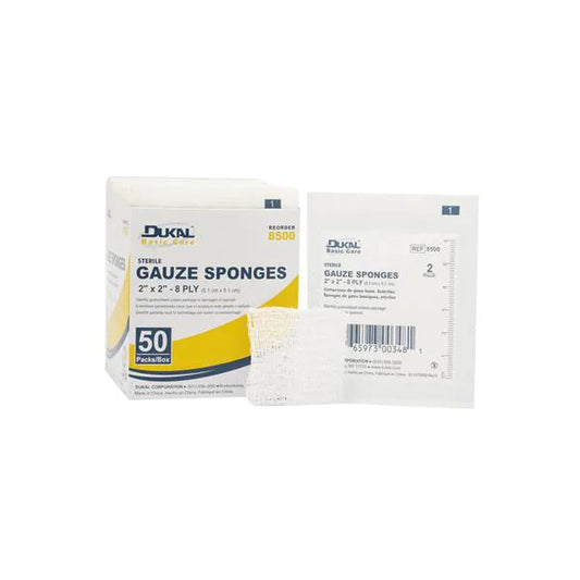 Dukal Corporation-Gauze Sponge Sterile 2's - 2x2-MedTech-1