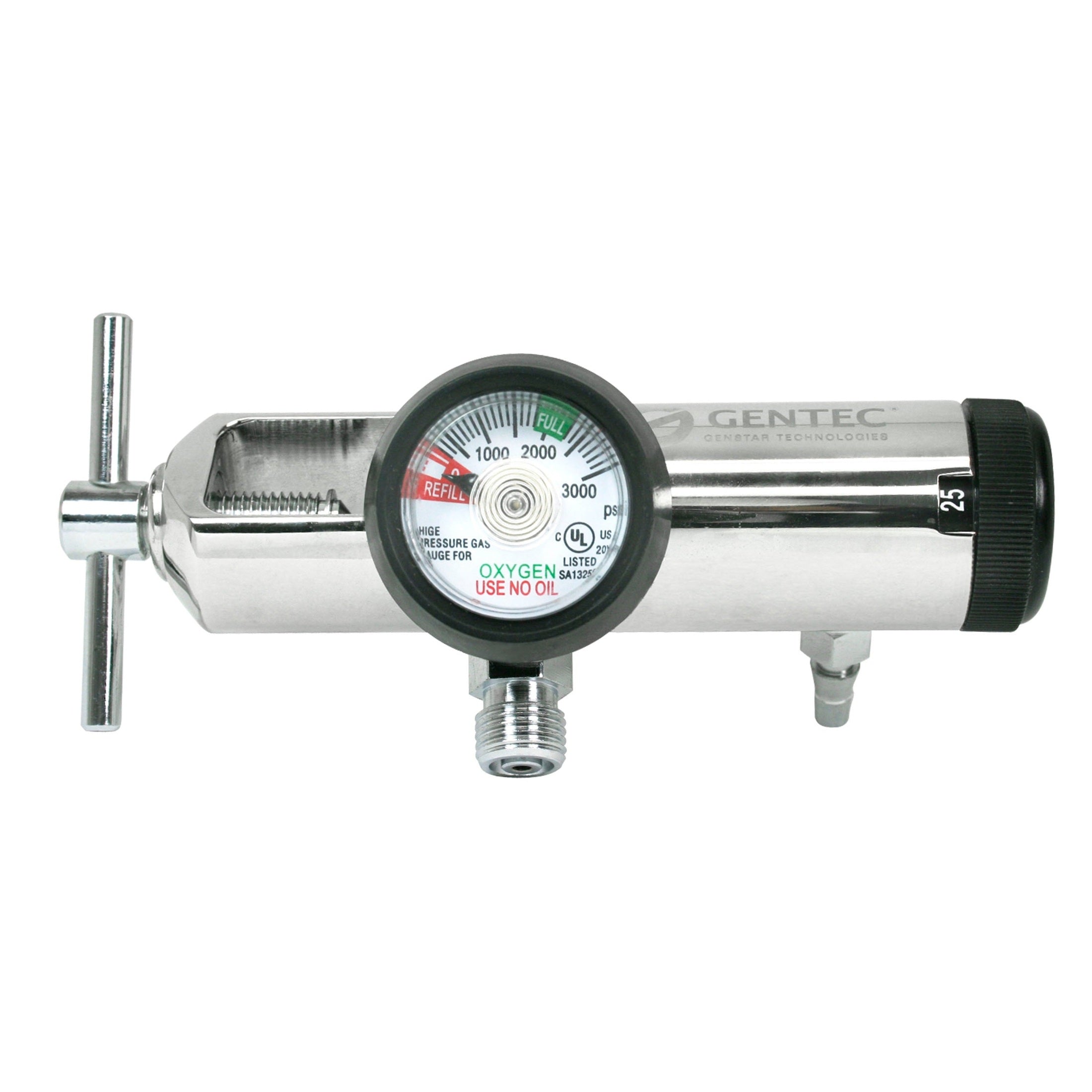 Gentec-Gentec EMS Oxygen Regulator, 0-25LPM, CGA 870-MedTech-1