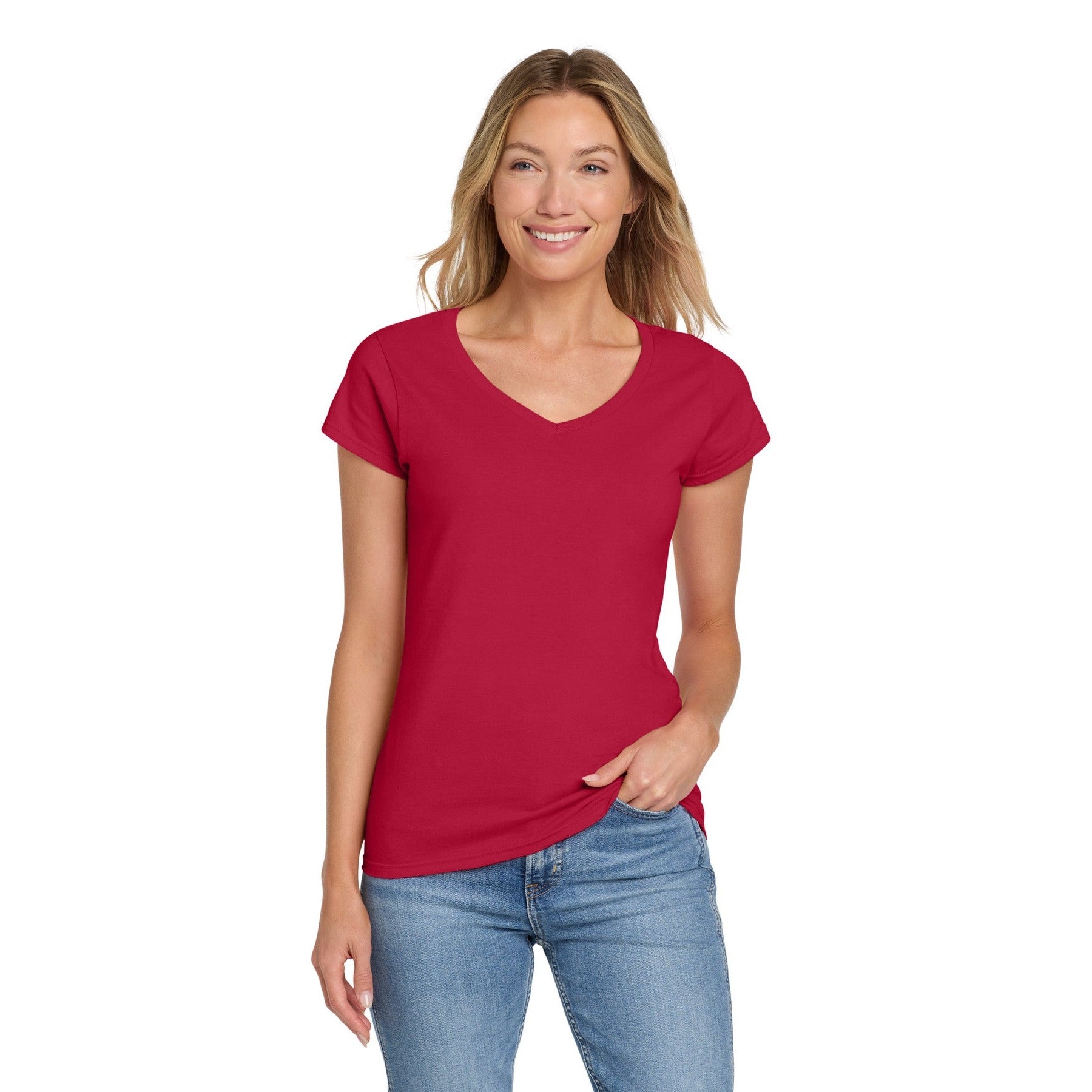 Gildan-Gildan Softstyle® Women's Fit V-Neck T-Shirt. 64V00L-MedTech-3