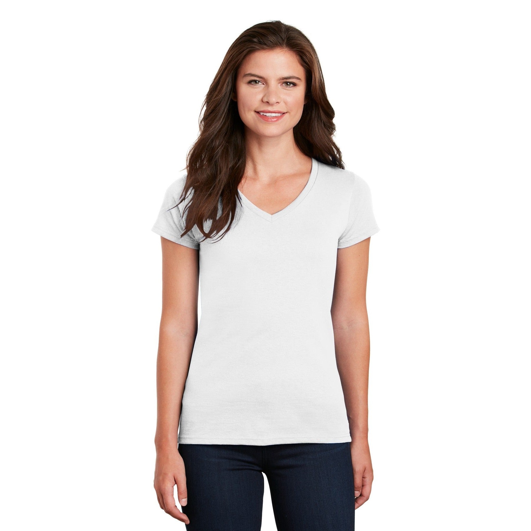 Gildan-Gildan® Women's Heavy Cotton™ 100% Cotton V-Neck T-Shirt. 5V00L-MedTech-11