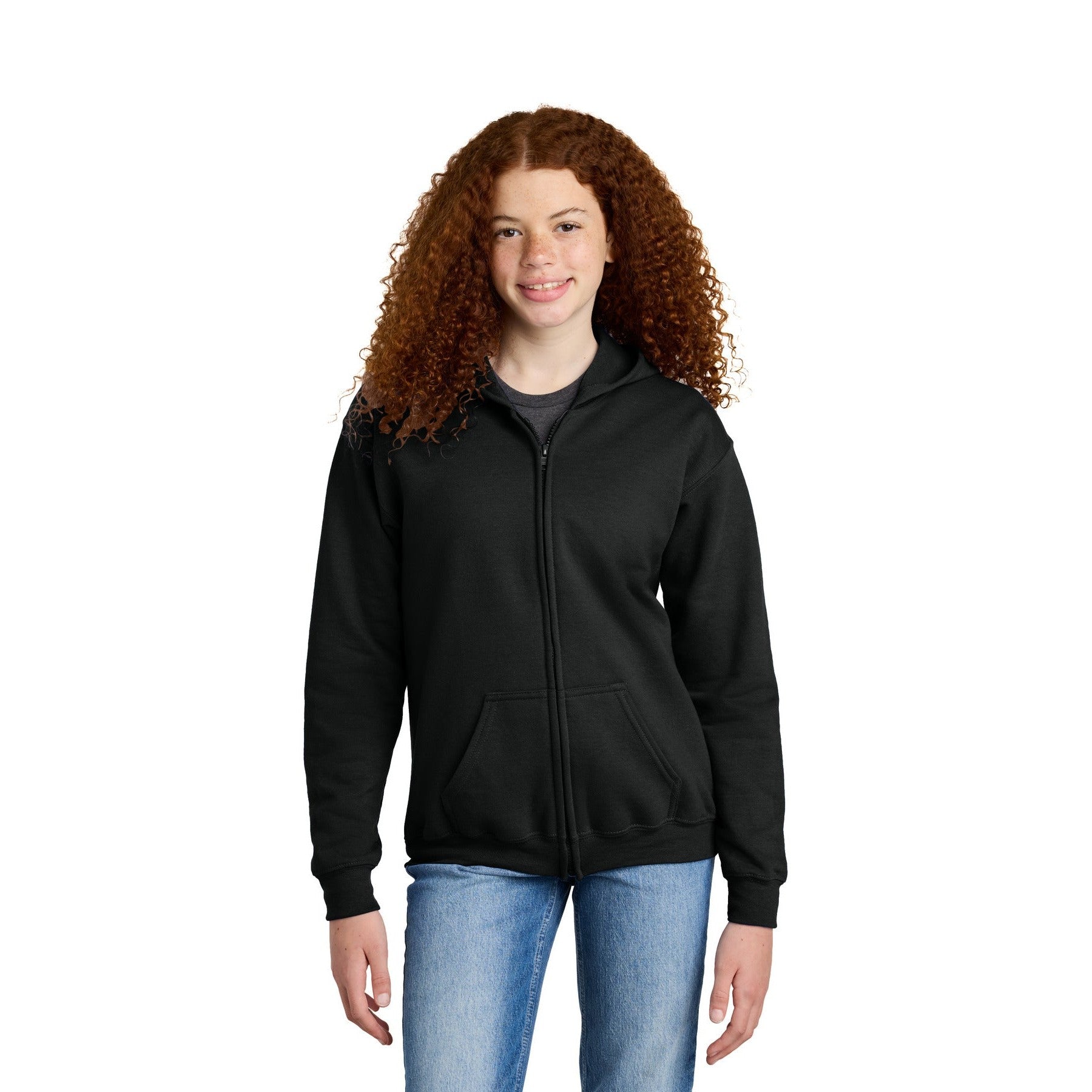 Gildan-Gildan® Youth Heavy Blend™ Full-Zip Hooded Sweatshirt. 18600B-MedTech-1