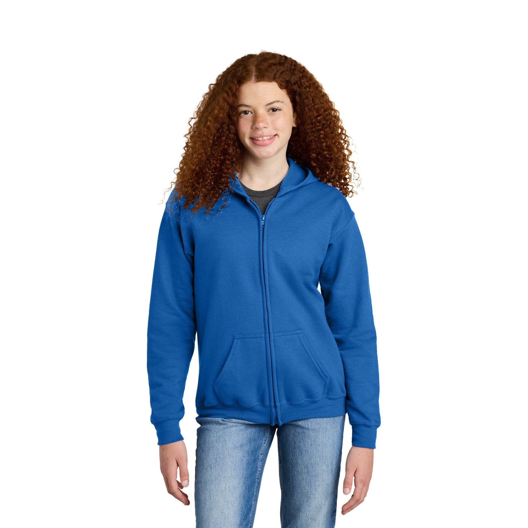 Gildan-Gildan® Youth Heavy Blend™ Full-Zip Hooded Sweatshirt. 18600B-MedTech-4