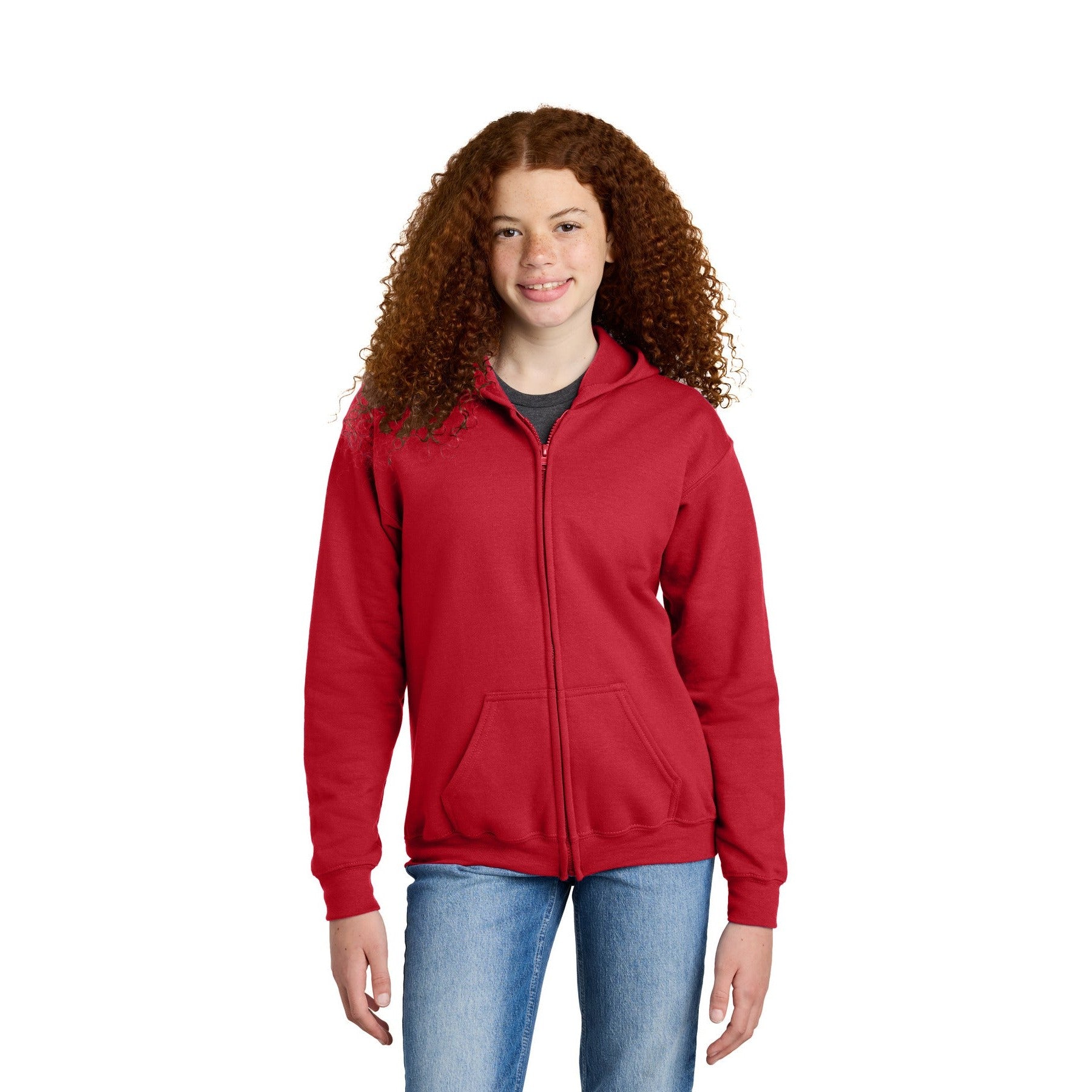 Gildan-Gildan® Youth Heavy Blend™ Full-Zip Hooded Sweatshirt. 18600B-MedTech-3