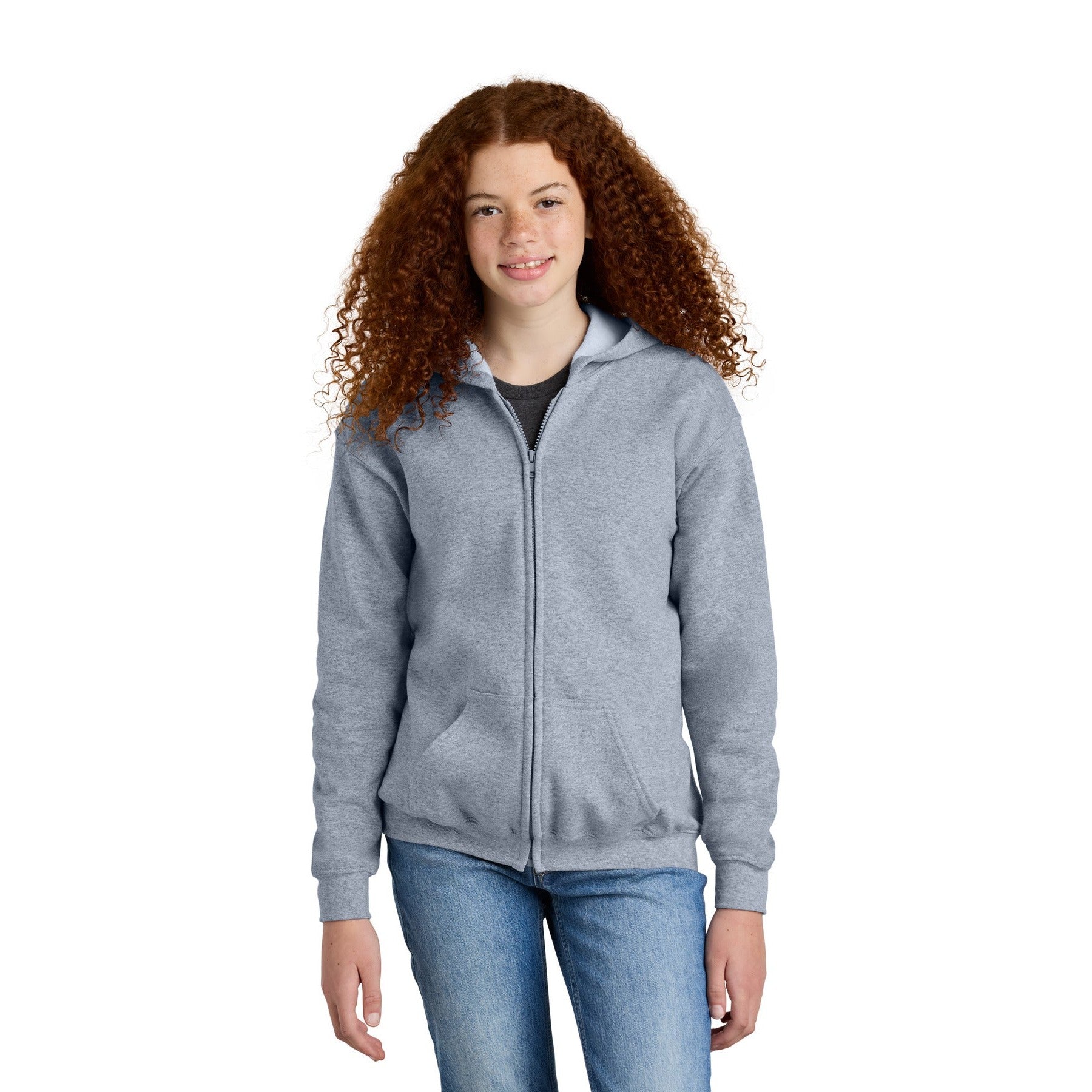Gildan-Gildan® Youth Heavy Blend™ Full-Zip Hooded Sweatshirt. 18600B-MedTech-5