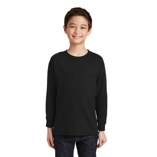 Gildan-Gildan® Youth Heavy Cotton™ 100% Cotton Long Sleeve T-Shirt. 5400B-MedTech-1