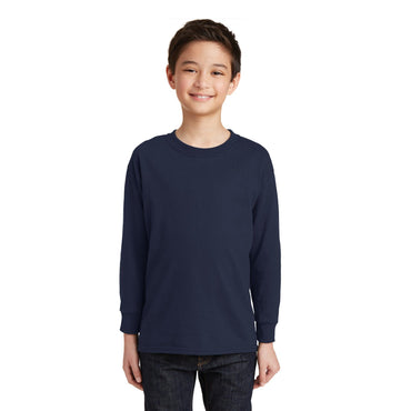 Gildan-Gildan® Youth Heavy Cotton™ 100% Cotton Long Sleeve T-Shirt. 5400B-MedTech-2