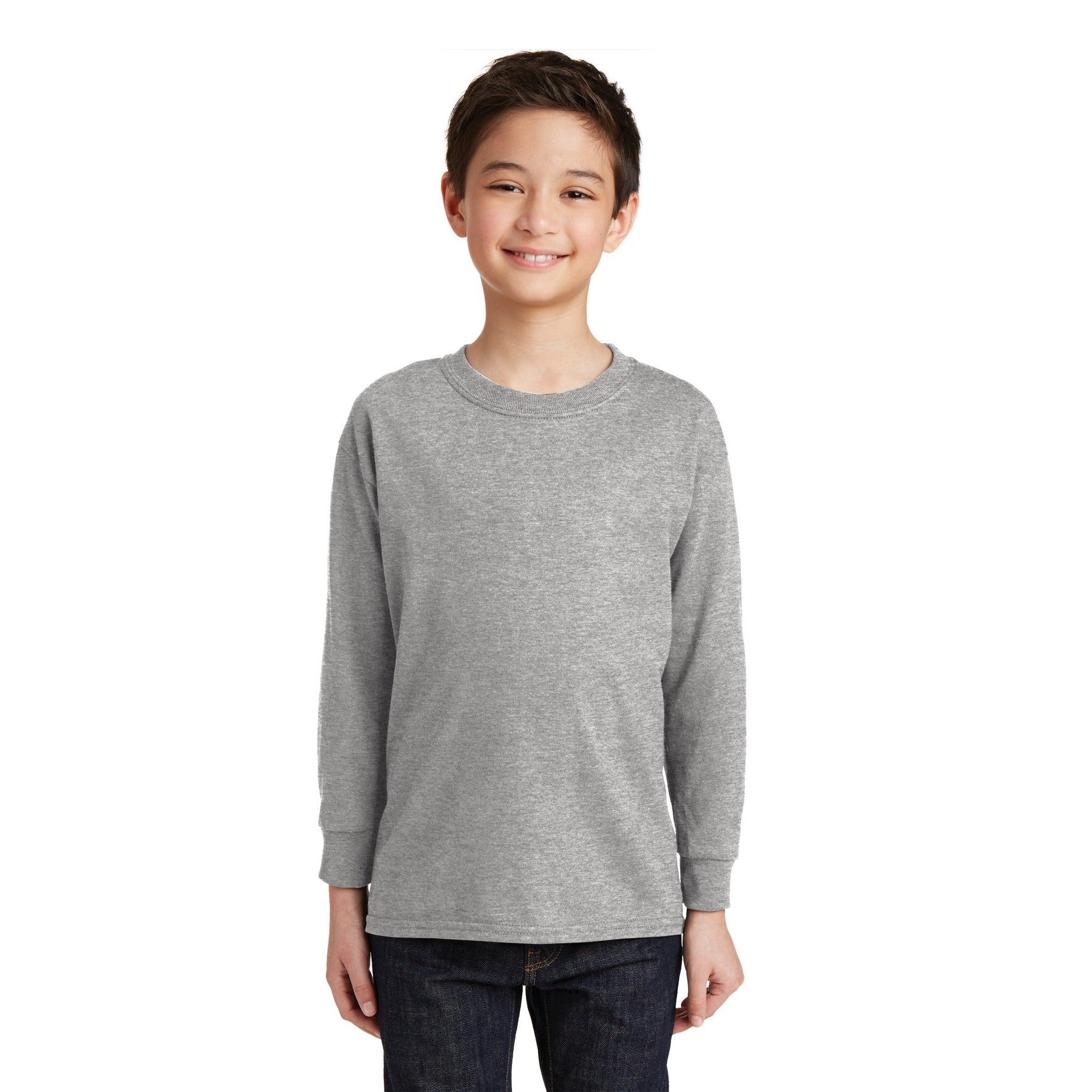 Gildan-Gildan® Youth Heavy Cotton™ 100% Cotton Long Sleeve T-Shirt. 5400B-MedTech-5