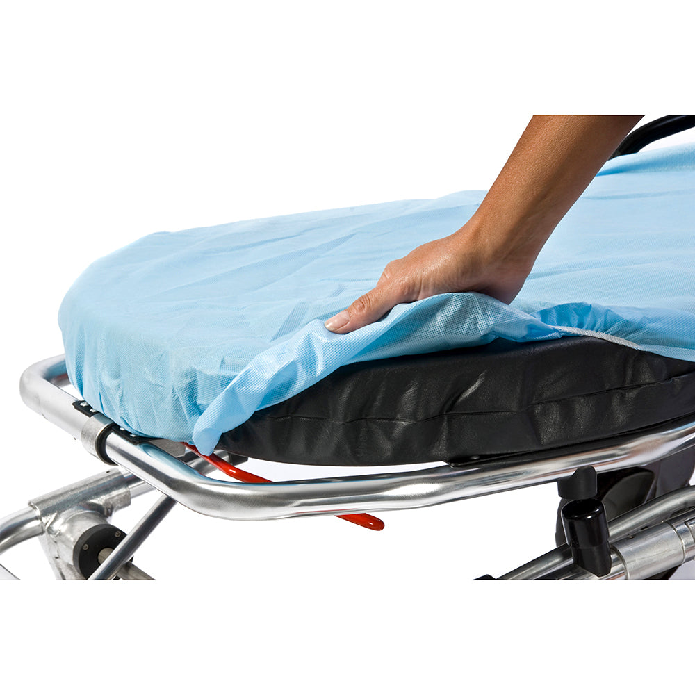 Graham Professional Medical-Graham Medical SnugFit® Non-Woven EMS Fitted Sheet, Blue CS/50-MedTech-1
