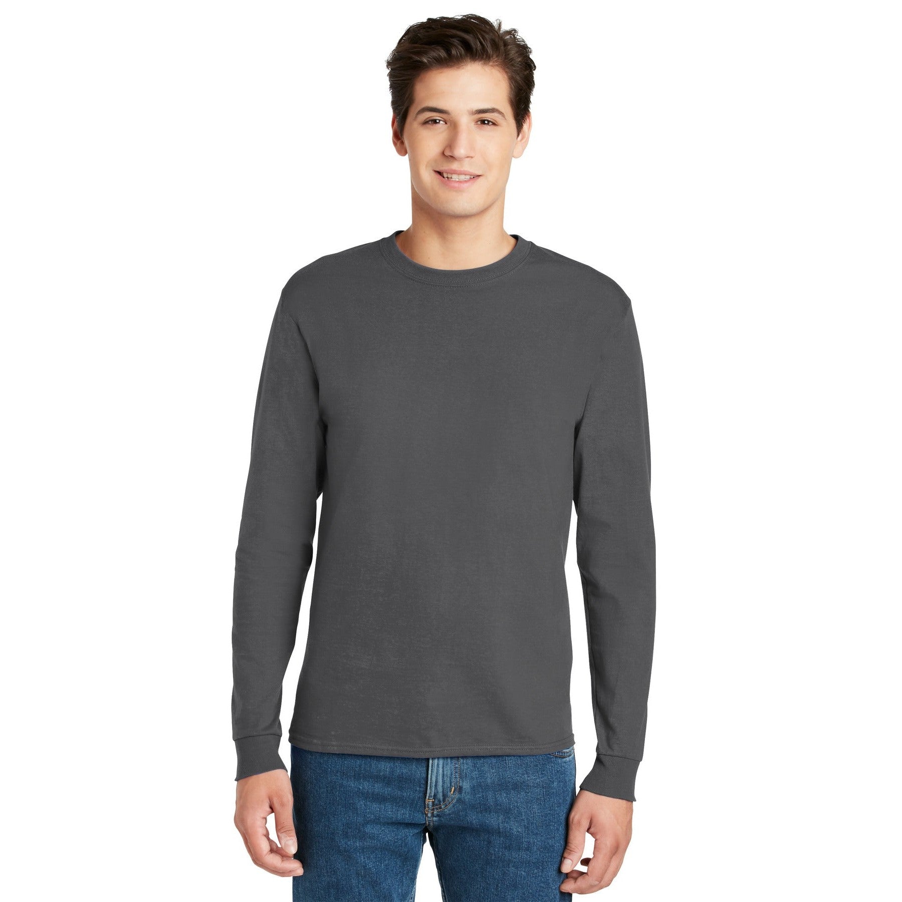 Hanes-Hanes® - Authentic 100% Cotton Long Sleeve T-Shirt. 5586-MedTech-10