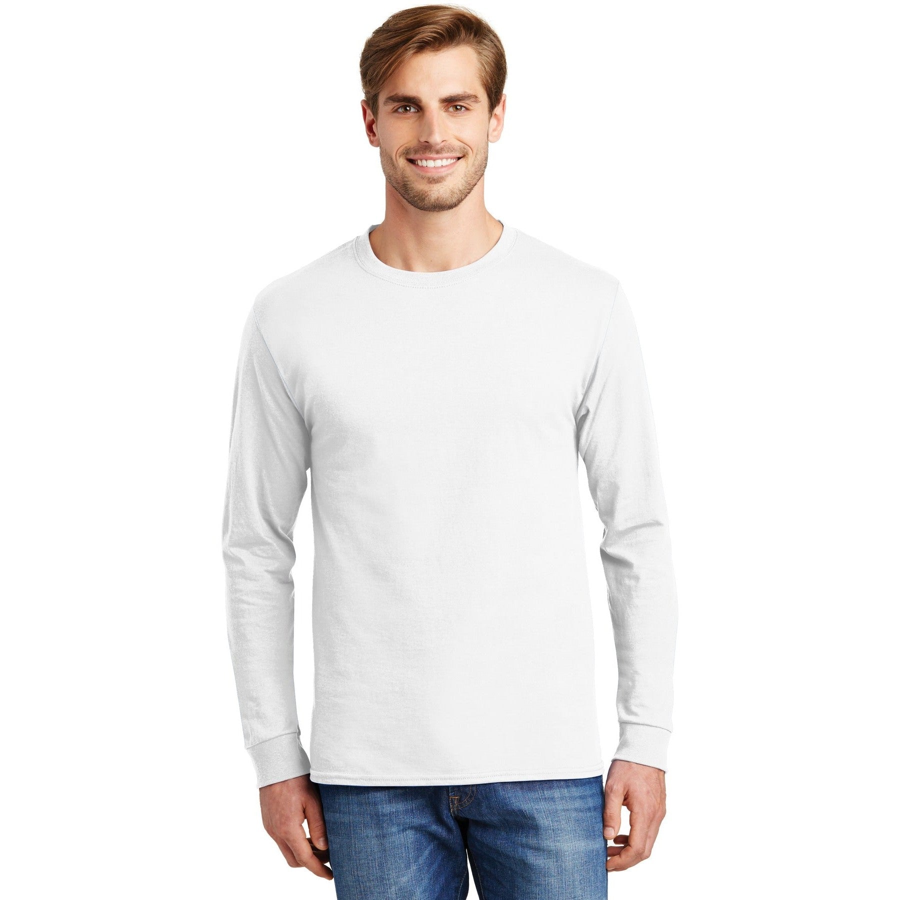 Hanes-Hanes® - Authentic 100% Cotton Long Sleeve T-Shirt. 5586-MedTech-11