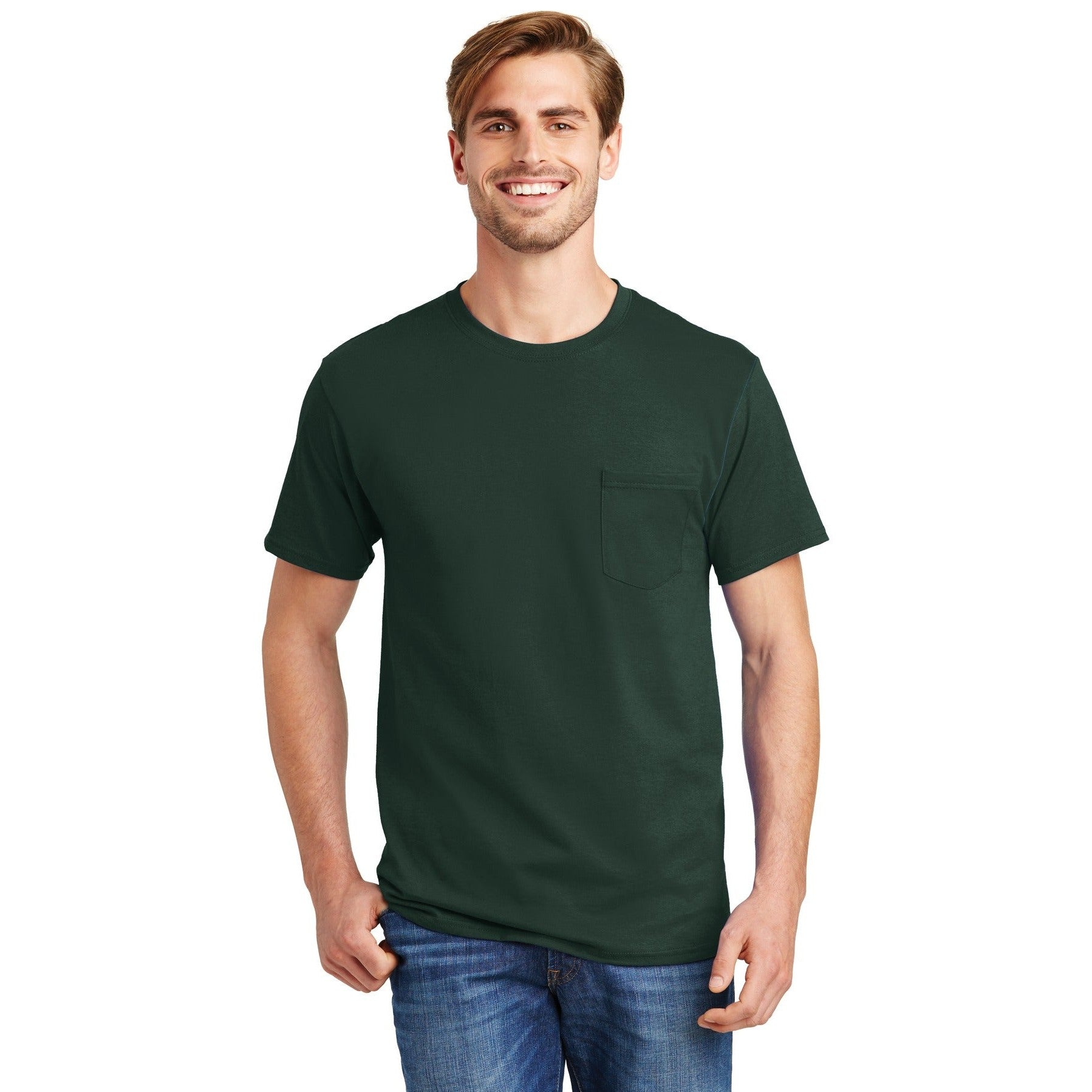 Hanes-Hanes® - Authentic 100% Cotton T-Shirt with Pocket. 5590-MedTech-3