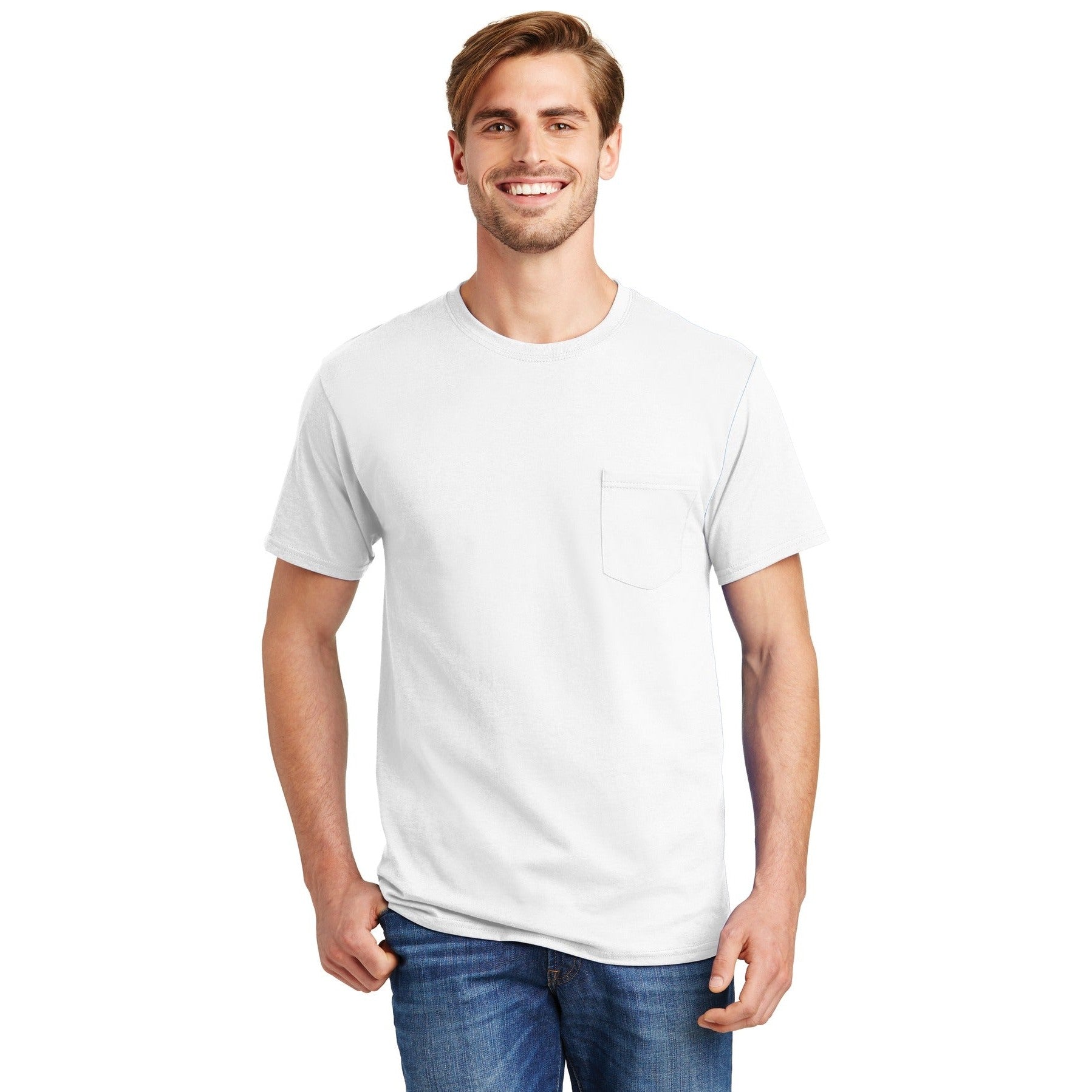 Hanes-Hanes® - Authentic 100% Cotton T-Shirt with Pocket. 5590-MedTech-10