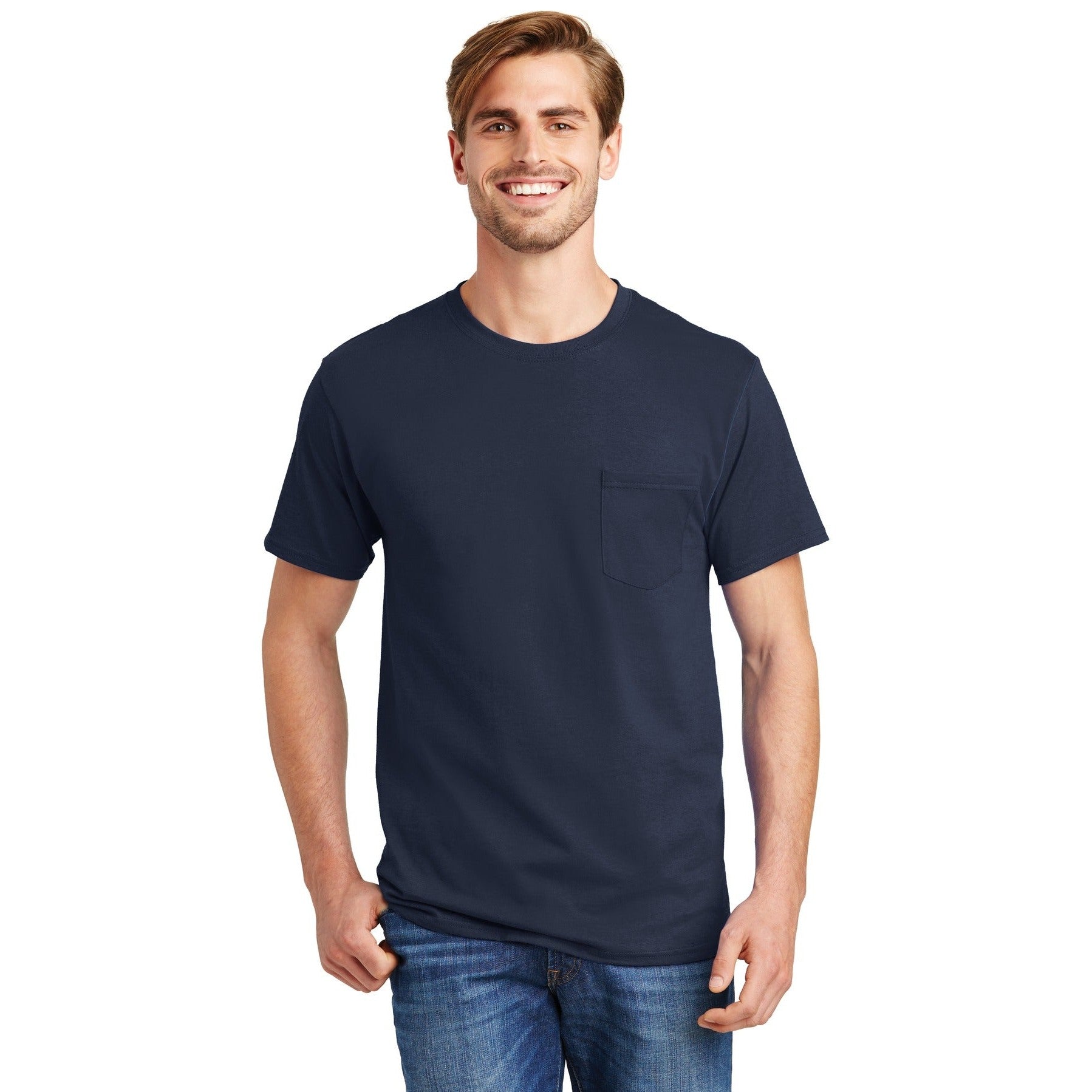 Hanes-Hanes® - Authentic 100% Cotton T-Shirt with Pocket. 5590-MedTech-7