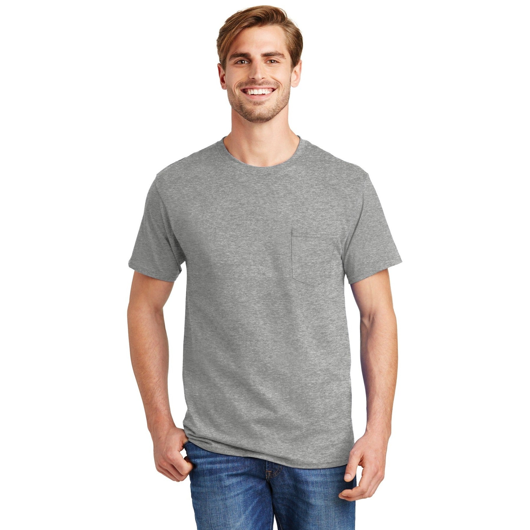 Hanes-Hanes® - Authentic 100% Cotton T-Shirt with Pocket. 5590-MedTech-6