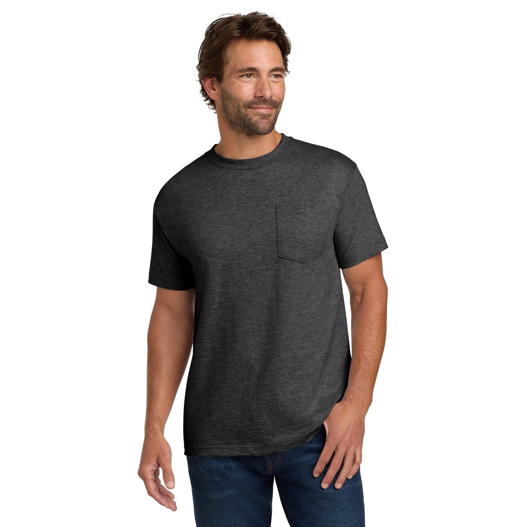 Hanes-Hanes® Beefy-T® - 100% Cotton T-Shirt with Pocket. 5190-MedTech-3