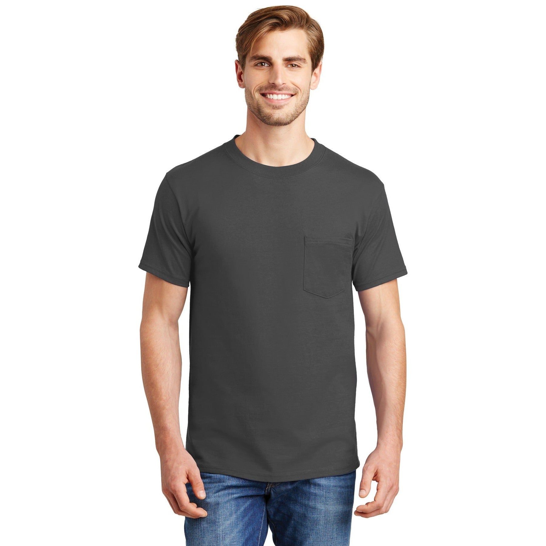Hanes-Hanes® Beefy-T® - 100% Cotton T-Shirt with Pocket. 5190-MedTech-12