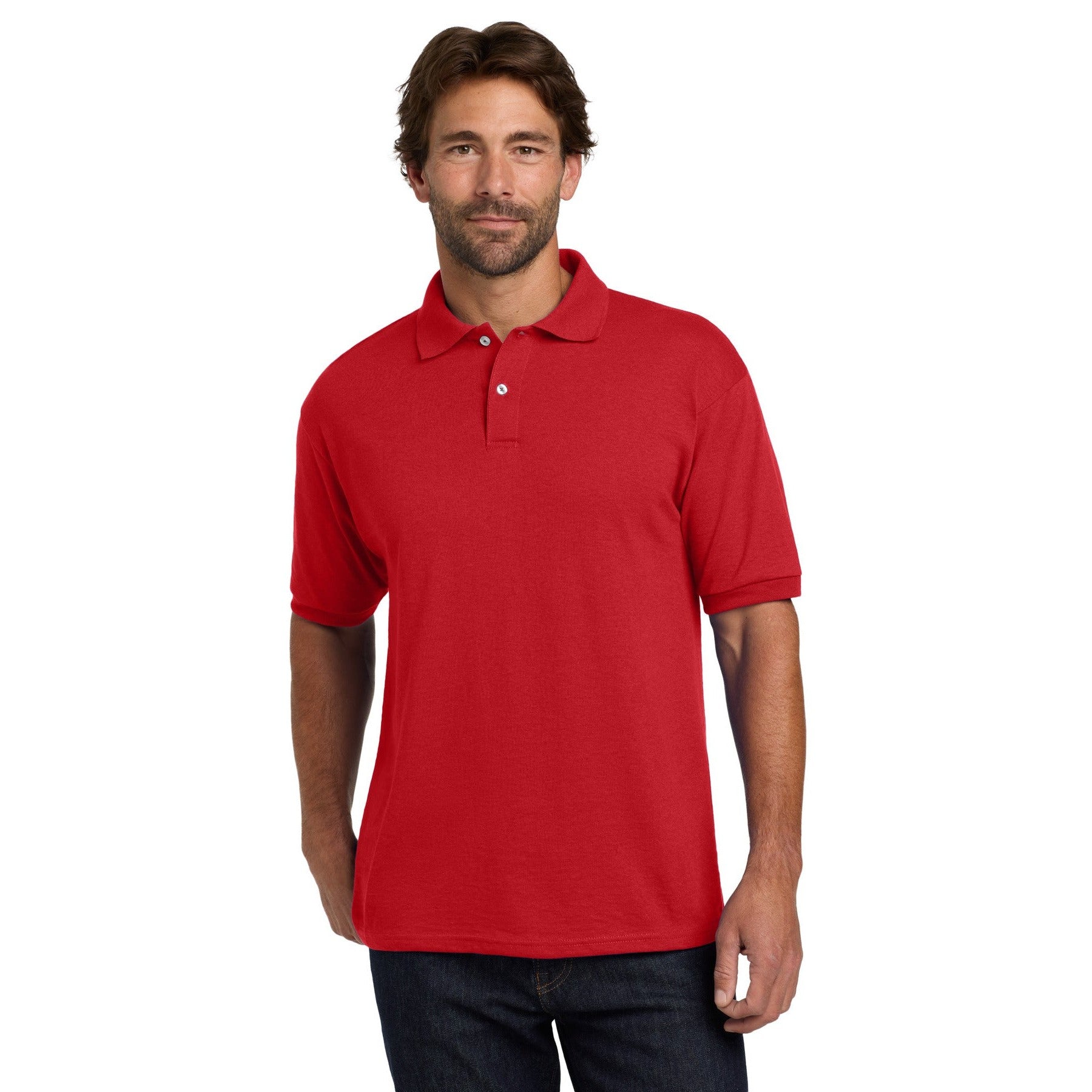 Hanes-Hanes® EcoSmart® - 5.2-Ounce Jersey Knit Sport Shirt. 054X-MedTech-3