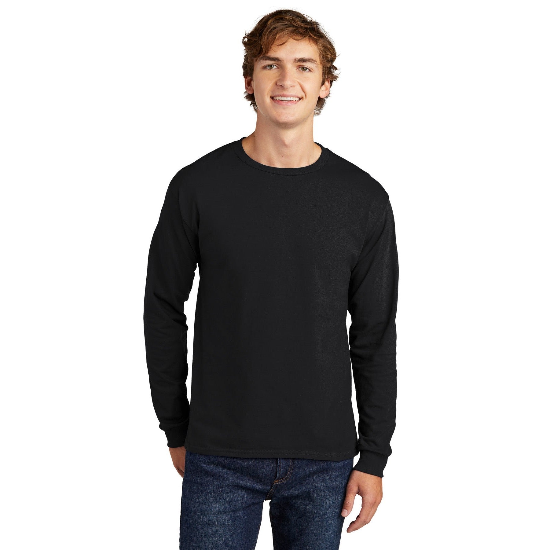 Hanes-Hanes® Essential-T 100% Cotton Long Sleeve T-Shirt 5286-MedTech-3