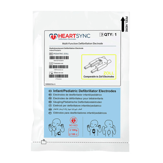 ZOLL-Heart Sync® ZOLL® Multi-Function Defibrillator Pads, Leads In, Pediatric 1 Pair-MedTech-1