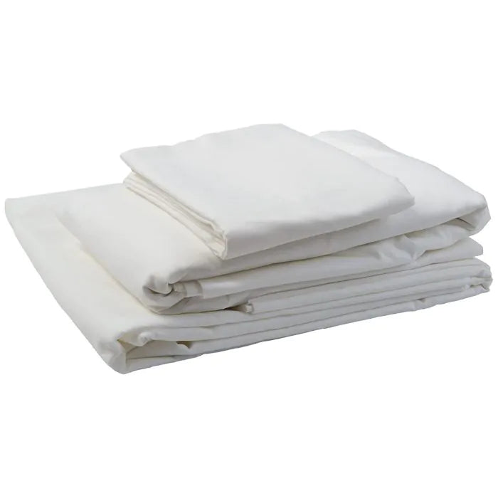 Kemp USA-Hospital Bed Sheet Set, 3-PC Flat Sheet, Fitted Sheet, Pillow Case Set , 180 Thread Sheet 80x39x7-MedTech-1