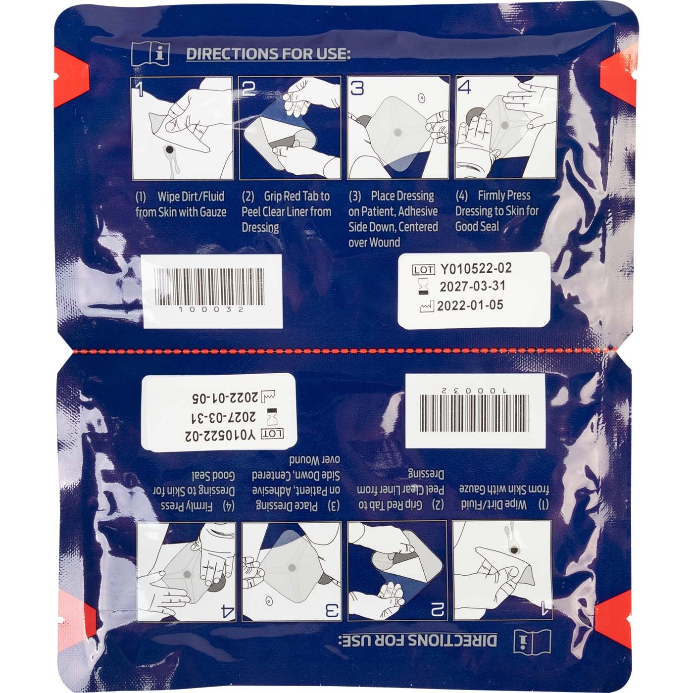 North American Rescue-HyFin Chest Seal Twin Pack- Trainer-MedTech-3
