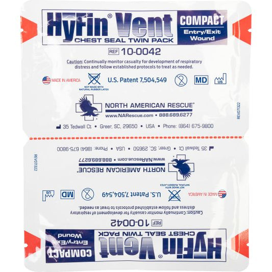 North American Rescue-HyFin® Vent Compact Chest Seal Twin Pack-MedTech-1