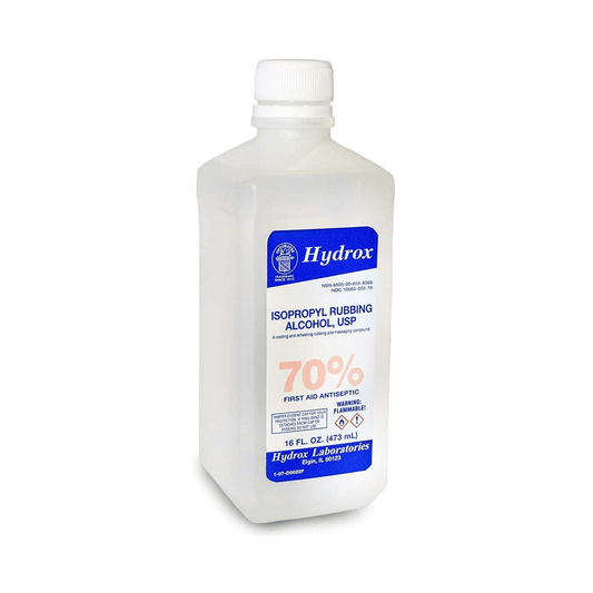 vendor-unknown-Hydrox Laboratories Isopropyl Alcohol 70%, 16 oz. Bottle-MedTech-1