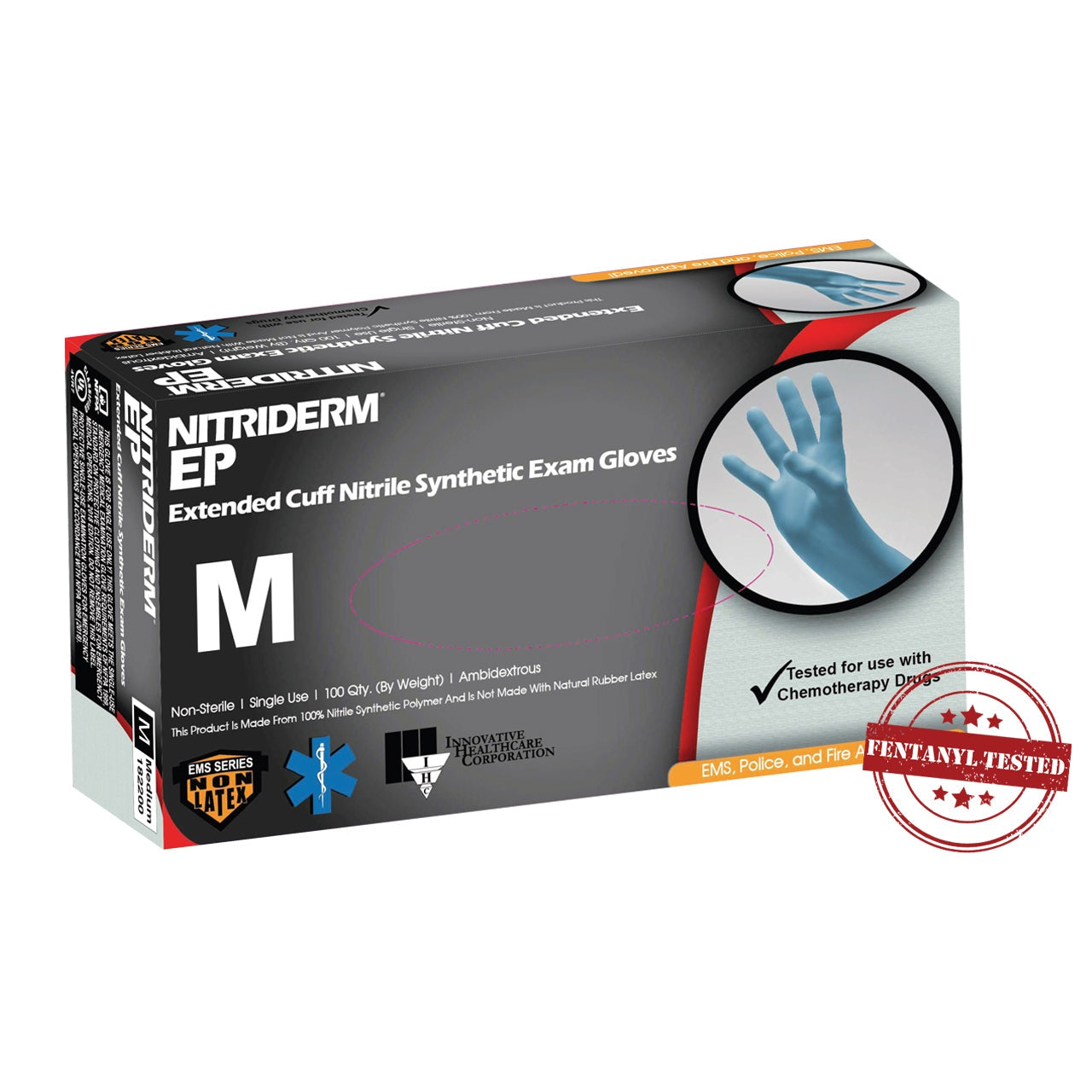 Innovative Health-Innovative Health NitriDerm® EP Nitrile Exam Gloves, Extended Cuff-MedTech-2