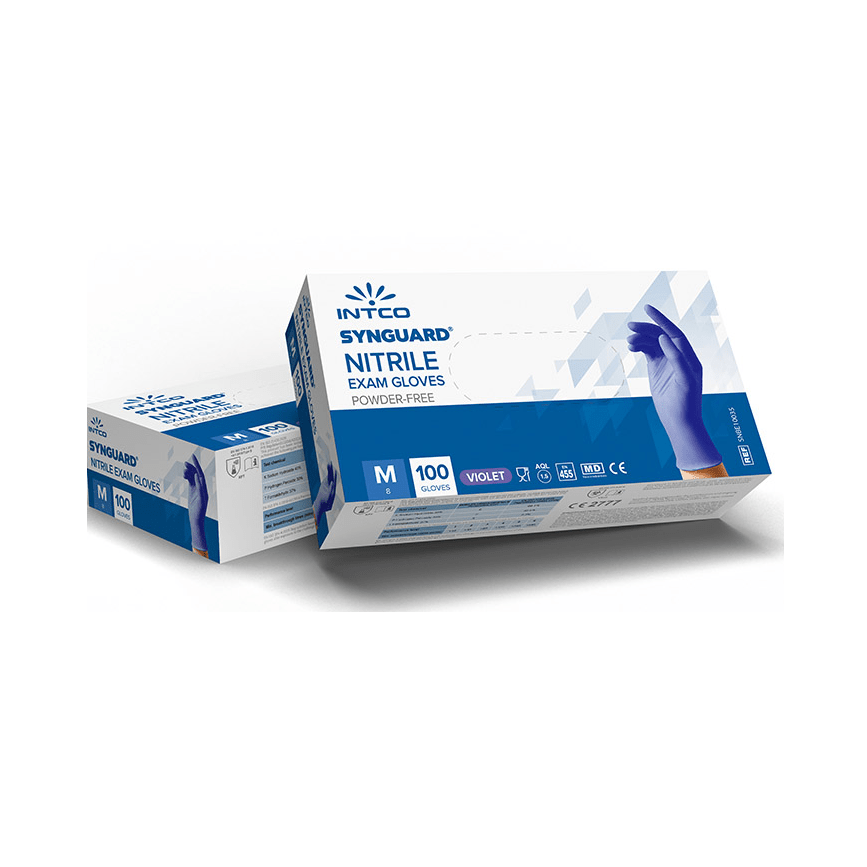 Intco Synguard® Black Nitrile Exam Gloves, BX/100 – MedTech