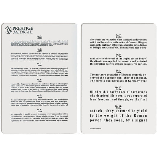 Prestige Medical-Jaeger Eye Chart-MedTech-1