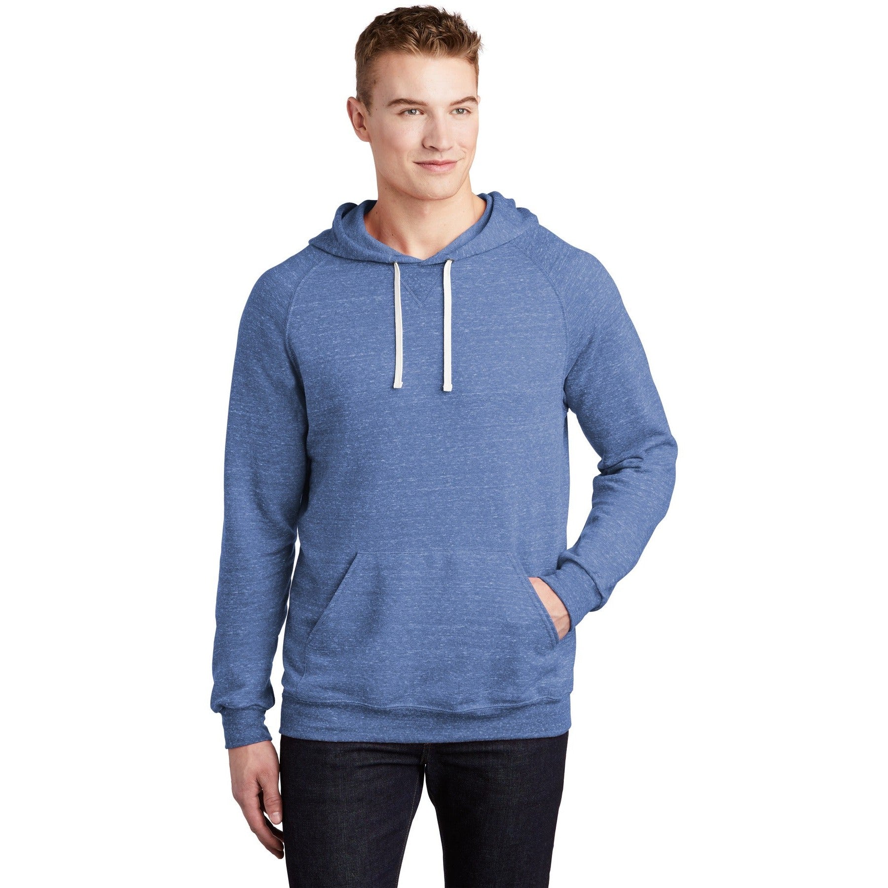 Jerzees-Jerzees ® Snow Heather French Terry Raglan Hoodie 90M-MedTech-7