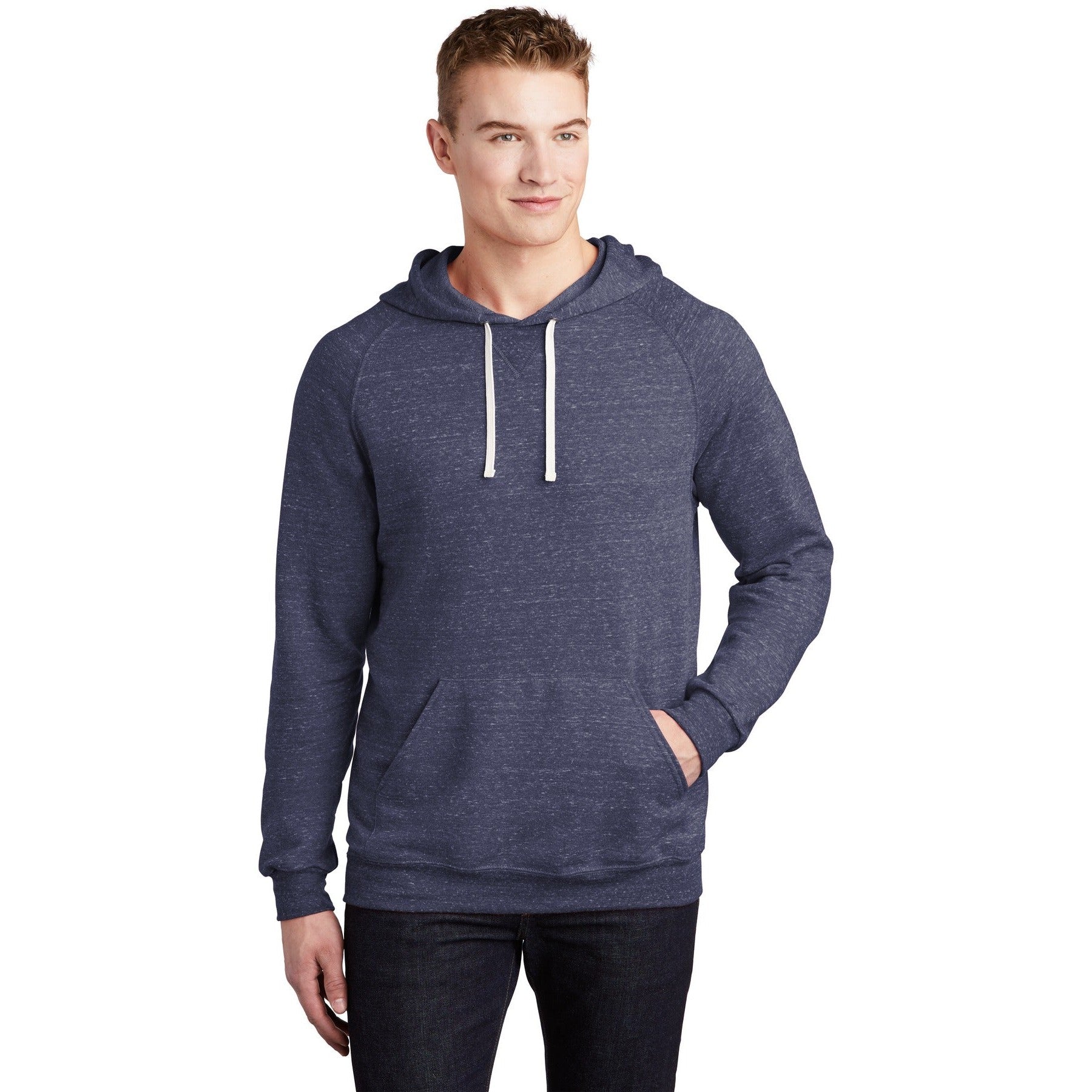 Jerzees-Jerzees ® Snow Heather French Terry Raglan Hoodie 90M-MedTech-5