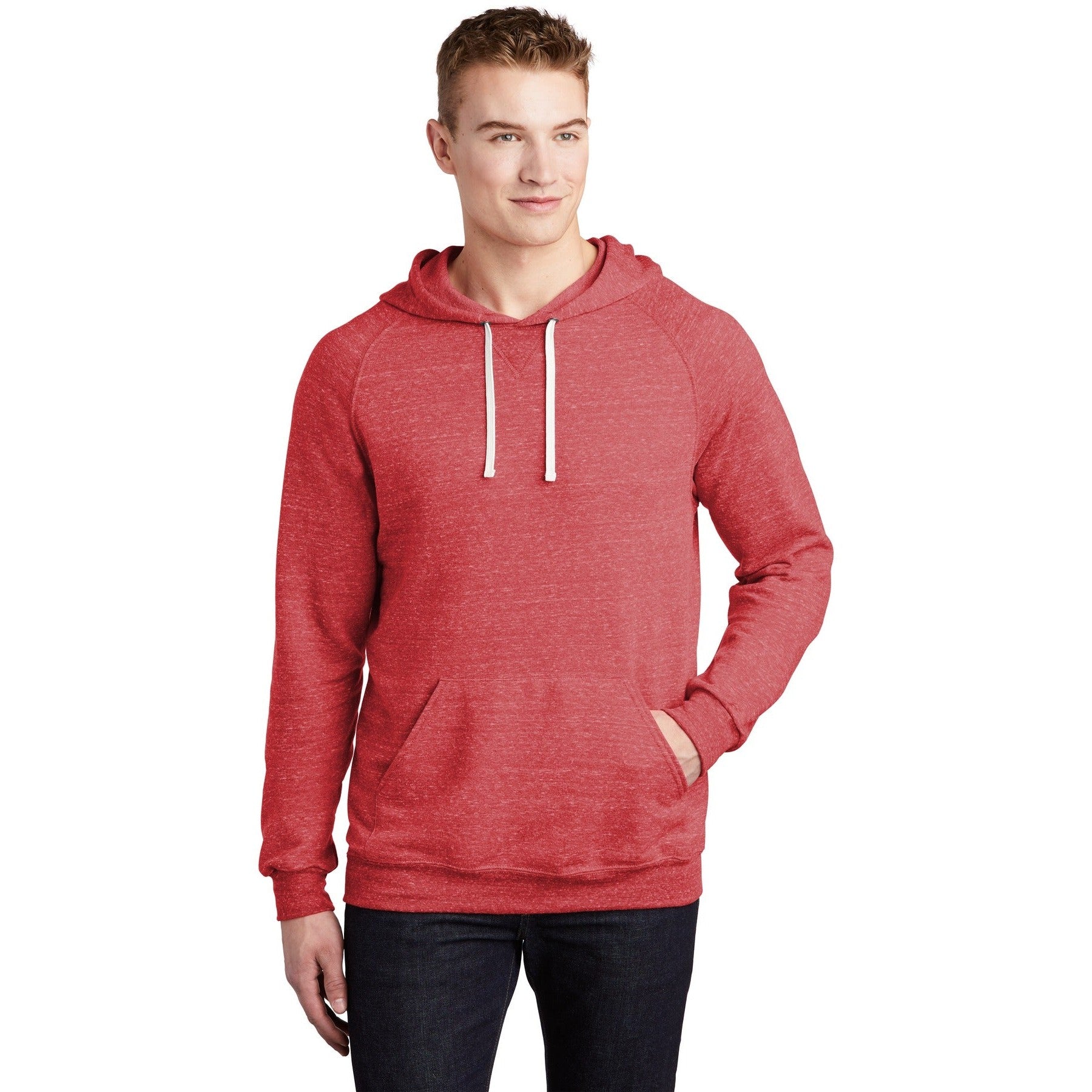 Jerzees-Jerzees ® Snow Heather French Terry Raglan Hoodie 90M-MedTech-6