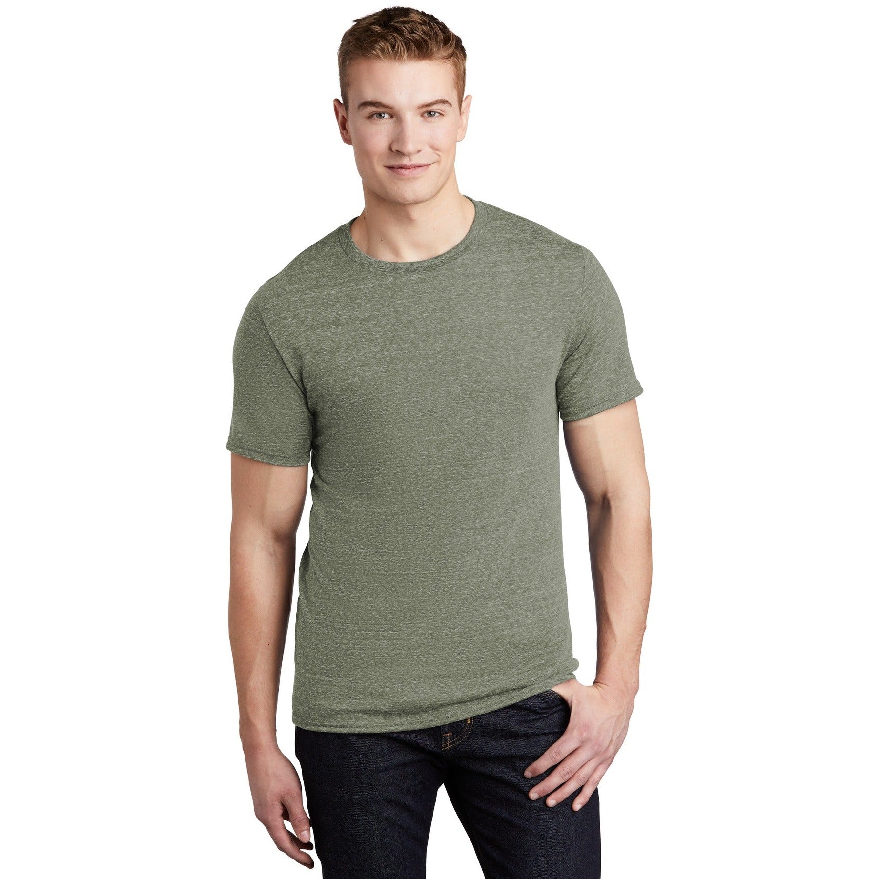 Jerzees-Jerzees ® Snow Heather Jersey T-Shirt 88M-MedTech-4
