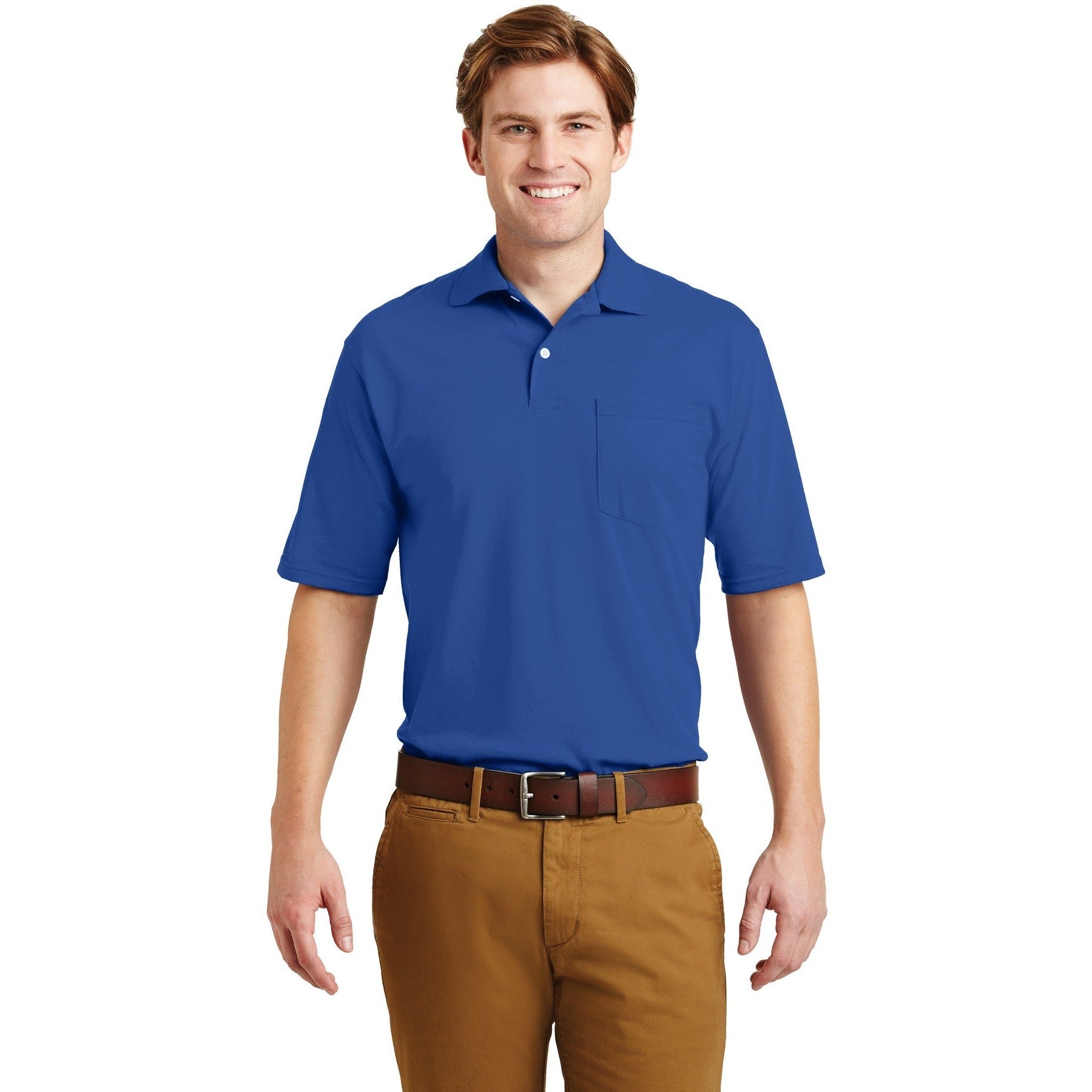 Jerzees-Jerzees® -SpotShield™ 5.4-Ounce Jersey Knit Sport Shirt with Pocket. 436MP-MedTech-7