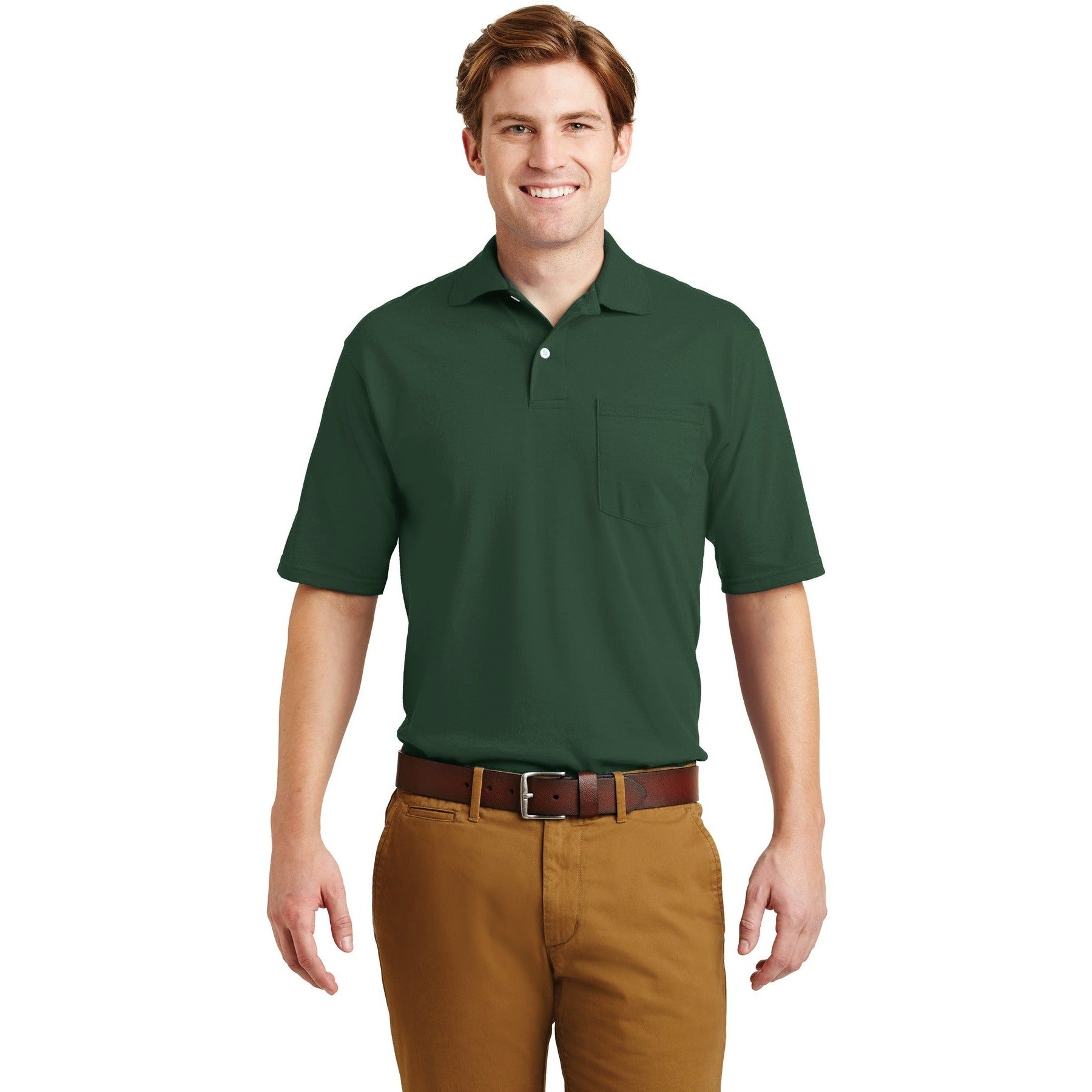Jerzees-Jerzees® -SpotShield™ 5.4-Ounce Jersey Knit Sport Shirt with Pocket. 436MP-MedTech-3